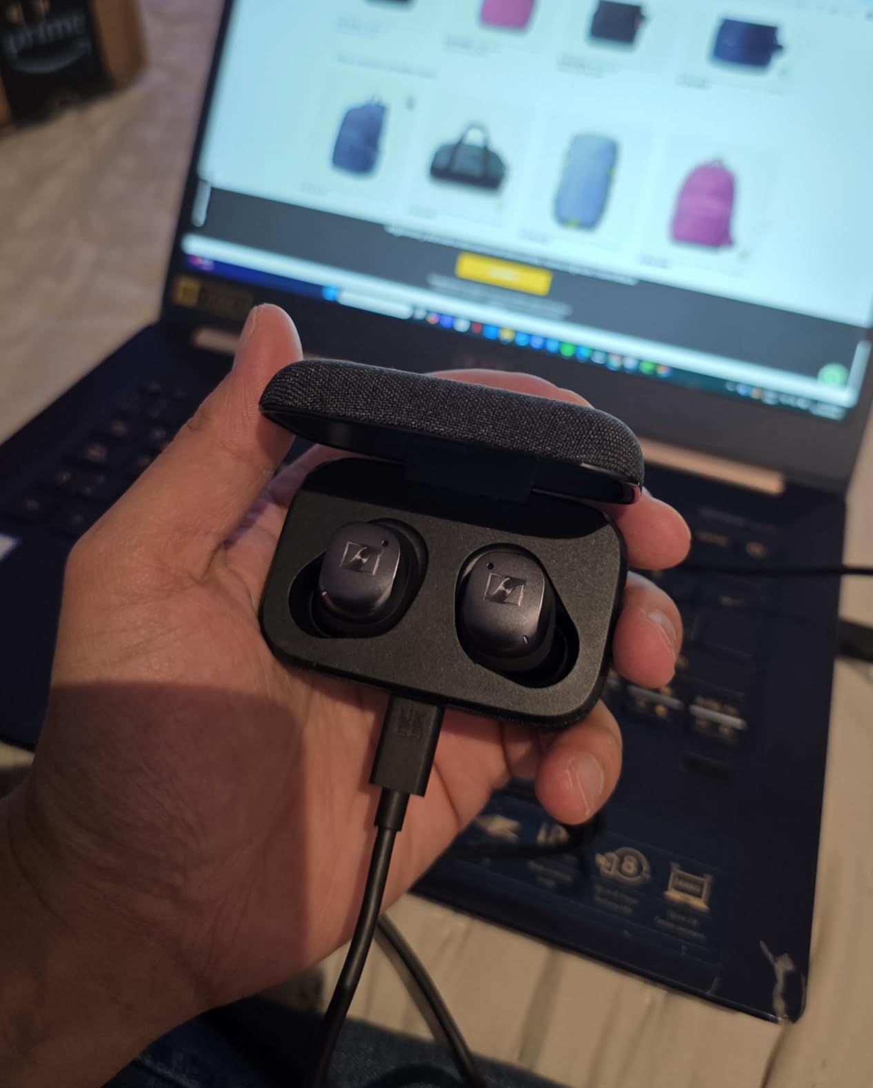 Sennheiser Momentum True Wireless 4 Smart Earbuds with Bluetooth 5.4, Crystal-Clear Sound, Comfortable Design, 30-Hour Battery Life, Adaptive ANC, LE Audio and Auracast - Black Graphite customer photo 1
