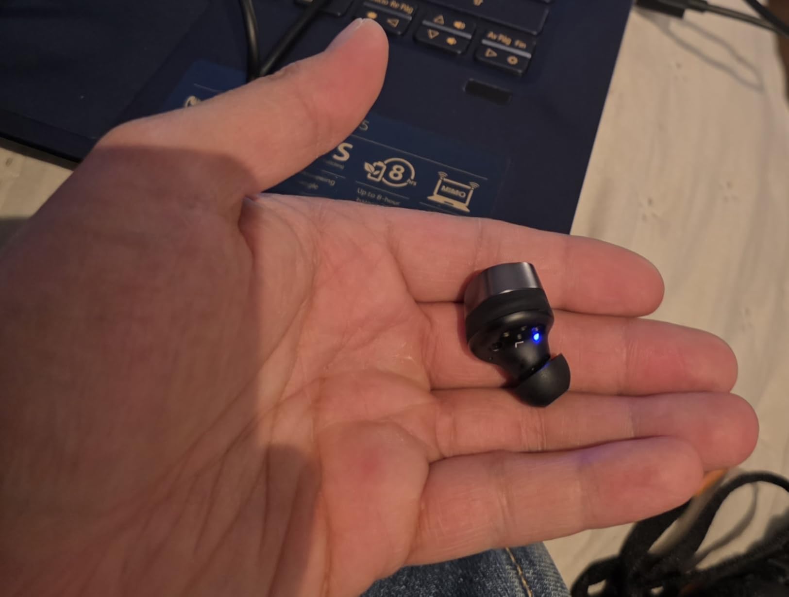 Sennheiser Momentum True Wireless 4 Smart Earbuds with Bluetooth 5.4, Crystal-Clear Sound, Comfortable Design, 30-Hour Battery Life, Adaptive ANC, LE Audio and Auracast - Black Graphite customer photo 2