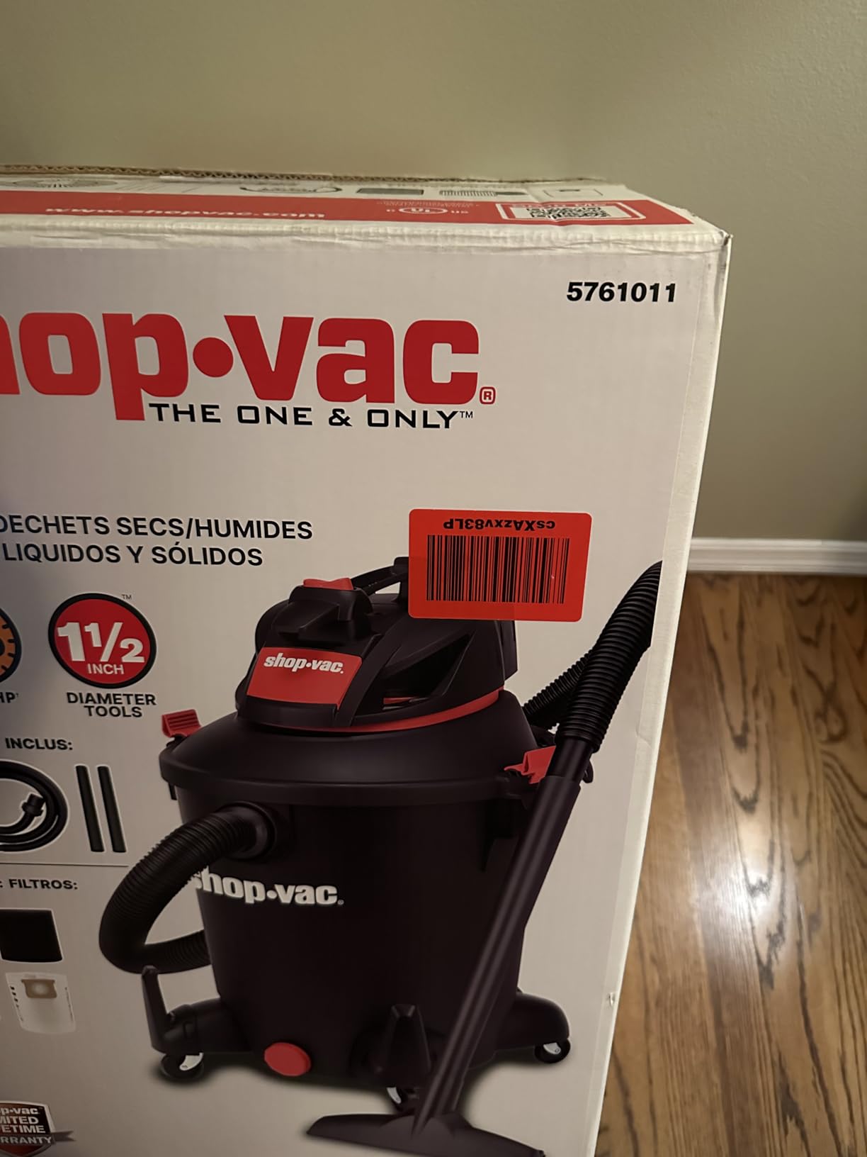 Shop-Vac 5761011 10 Gallon Wet/Dry Shop Vacuum, 4.5 Peak HP, 1.5 Inch Diameter x 7 Foot Hose, 12 Foot Cord, Ideal for Home, Garage, and Workshop Cleaning Customer Review Shop-Vac 5761011 10 Gallon Wet/Dry Shop Vacuum, 4.5 Peak HP, 1.5 Inch Diameter x 7 Foot Hose, 12 Foot Cord, Ideal for Home, Garage, and Workshop Cleaning - Customer Photo 4