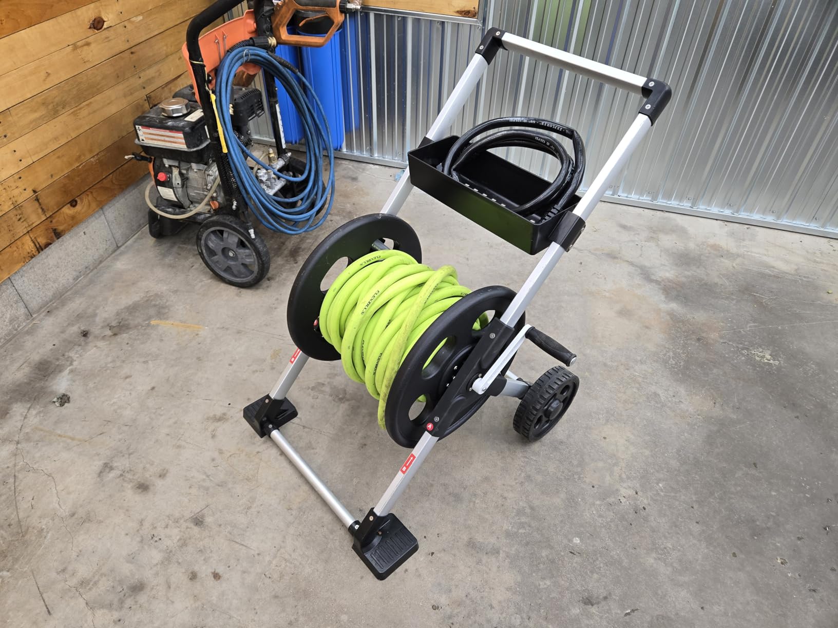 Liberty Garden 304 Explorer Two Wheel Hose Reel Cart Customer Review Liberty Garden 304 Explorer Two Wheel Hose Reel Cart - Customer Photo 2