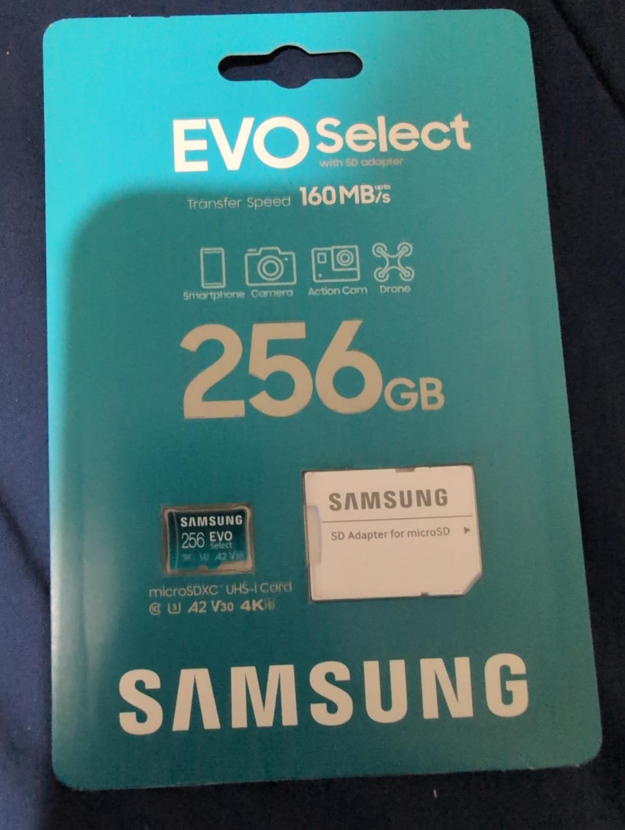 Samsung EVO Select microSDMemory Card + Adapter, 512GB microSDXC, Up-to 160 MB/s, 4K UHD, UHS-I, C10, U3, V30, A2, for Mobile Phone, Smartphones, Nintendo-Switch, and Tablets (MB-ME512SA/AM) - Customer Photo 2