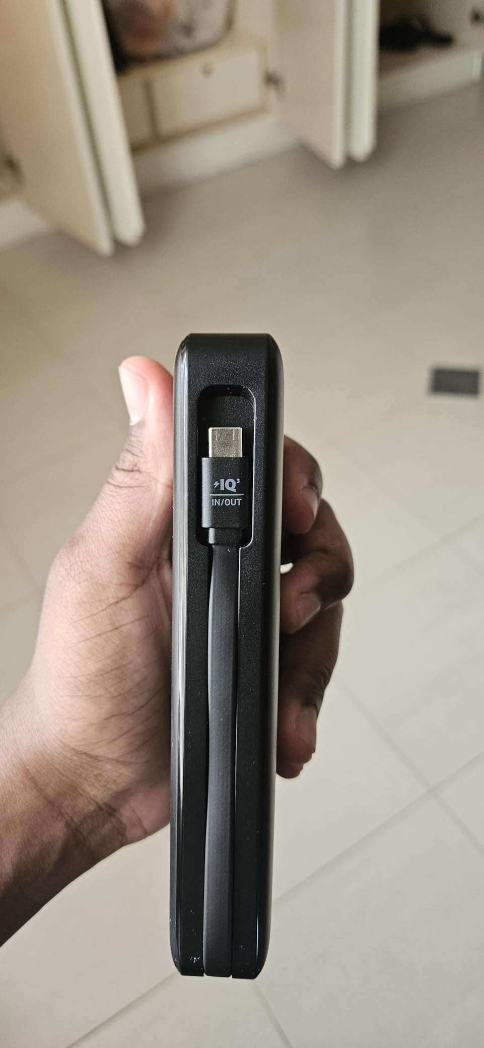 Anker Power Bank, 20,000mAh Travel Essential Portable Charger with Built-in USB-C Cable, 3-Port 87W Max Fast Charging Battery Pack, for MacBook, iPhone 16/15 Series, Samsung, Switch, and More customer photo 1