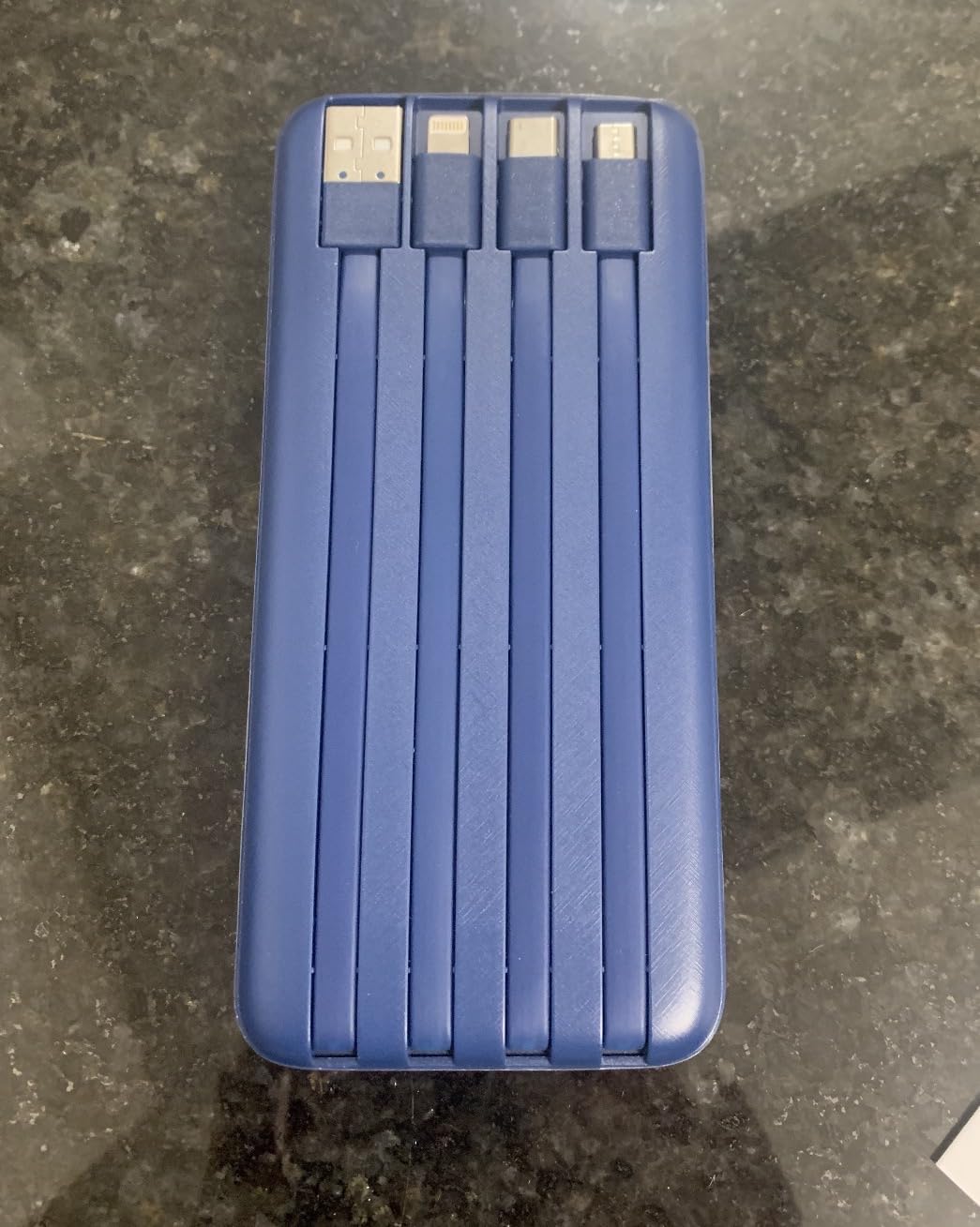 charmast Portable Charger with Built in Cables, Power Bank with Cords Wires, Slim 10000mAh Travel Battery Pack customer photo 2