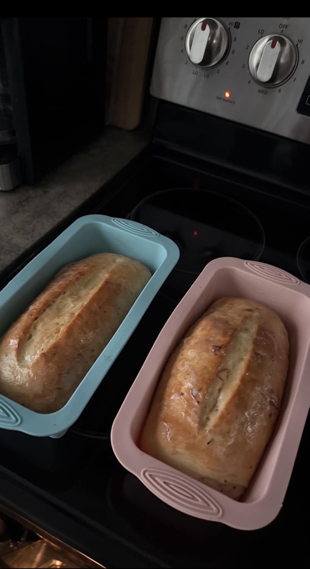 Silicone Bread Loaf Pan, 2 PCS Rectangular Non-Stick Baking Mold Pans for Oven, Bread, Cake, Easy Release Customer Review Silicone Bread Loaf Pan, 2 PCS Rectangular Non-Stick Baking Mold Pans for Oven, Bread, Cake, Easy Release - Customer Photo 1