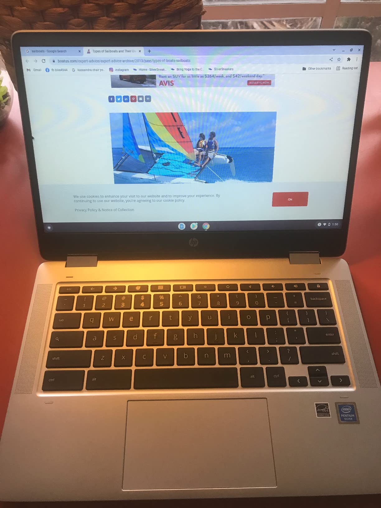 HP Chromebook Plus x360 14 inch Laptop, FHD Touchscreen, Intel Core i3-N305, 8 GB RAM, 128 GB UFS, Intel UHD Graphics, Chrome OS, 14b-cd0010nr (2024) - Customer Photo 1