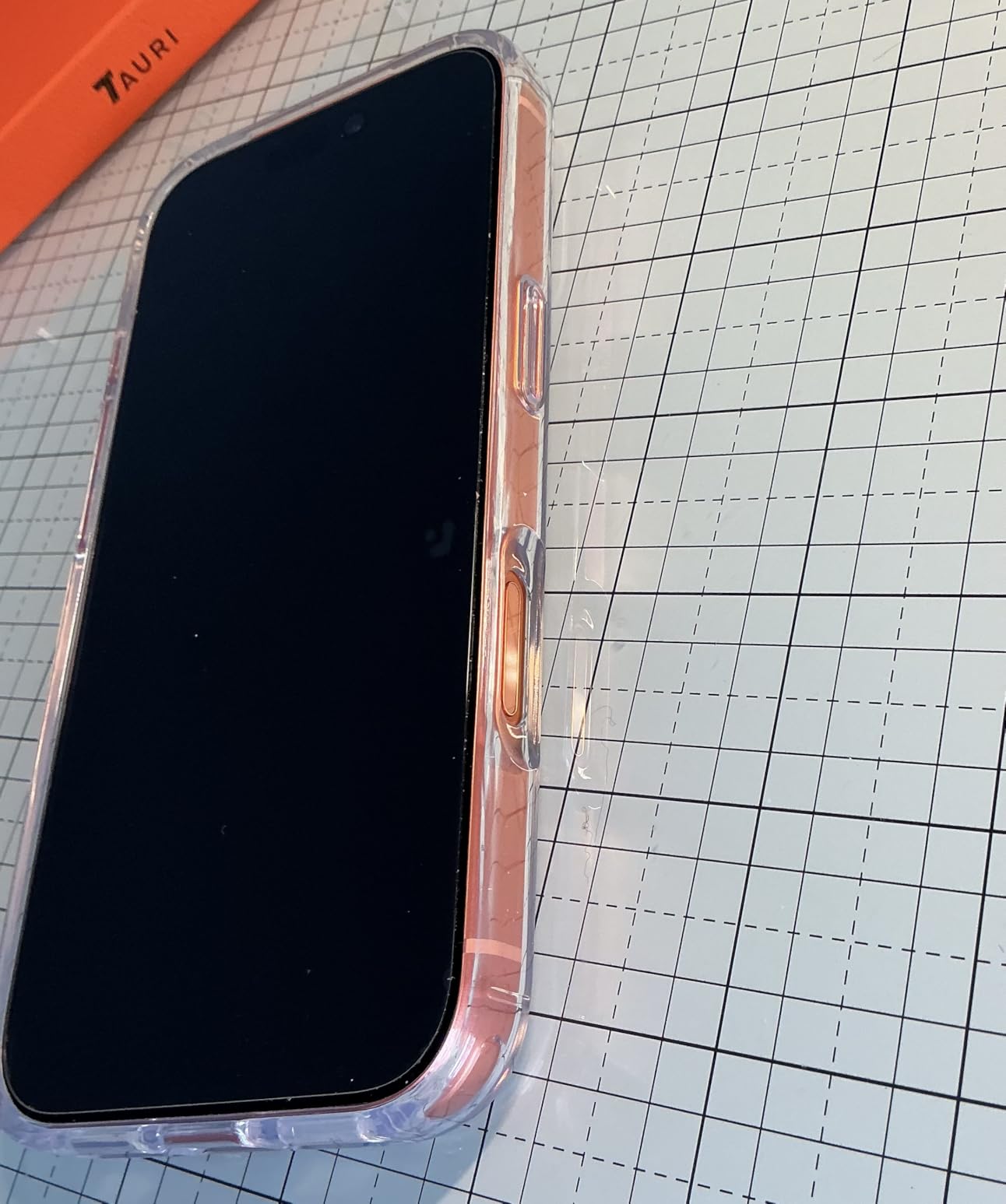 TAURI for iPhone 11 Phone Case Clear [Compatible with Magsafe], with 2X HD Screen Protector, Military Grade Drop Protection, Shockproof Slim Case - Customer Photo 1