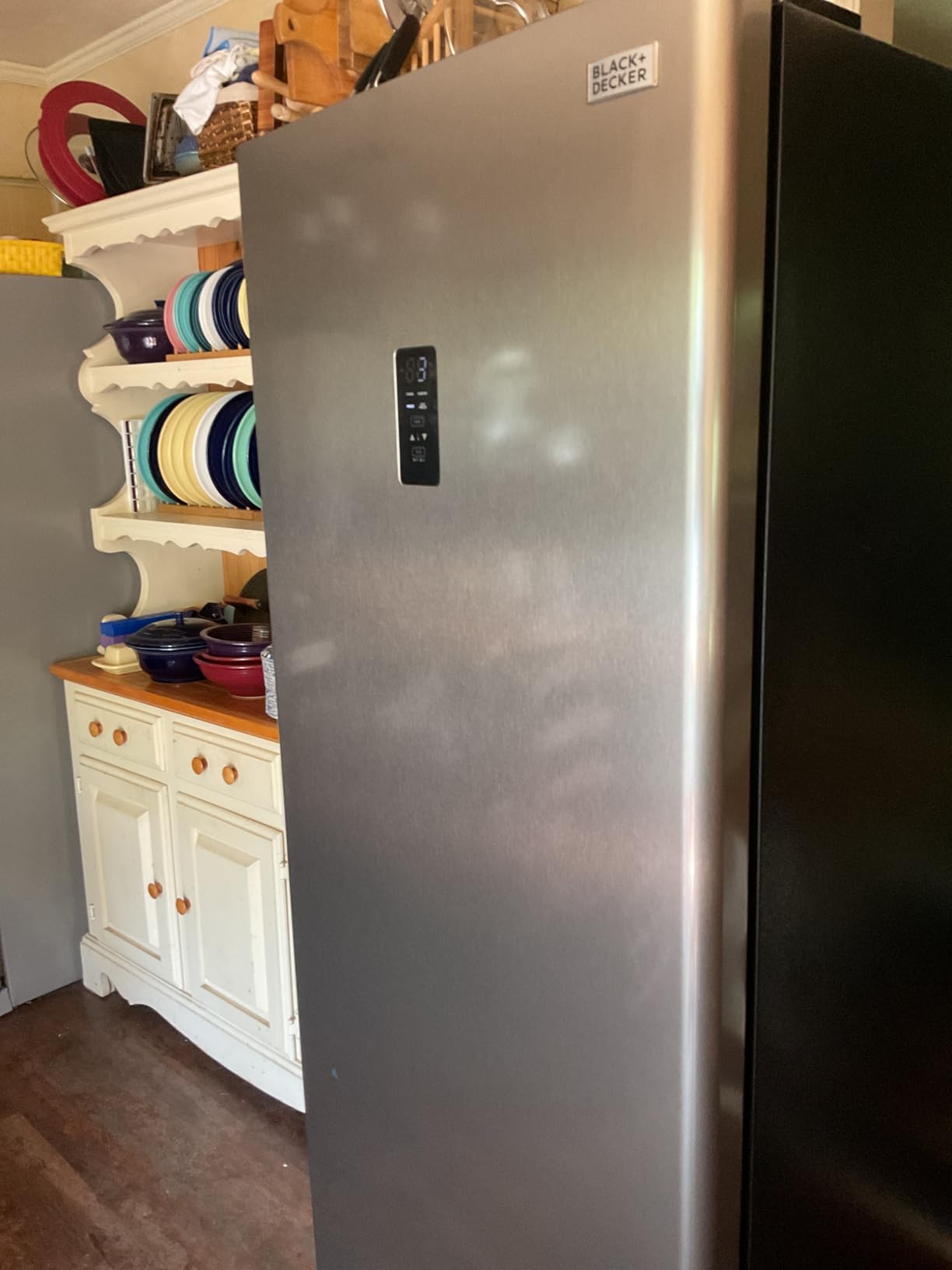 BLACK+DECKER 16 Cu. Ft. French Door Refrigerator with Built-in Ice Maker, Full Size Refrigerator with Bottom Mount Freezer Drawer, Frost Free, ENERGY STAR certified, BRF1600GIMS, Stainless Look customer photo 1