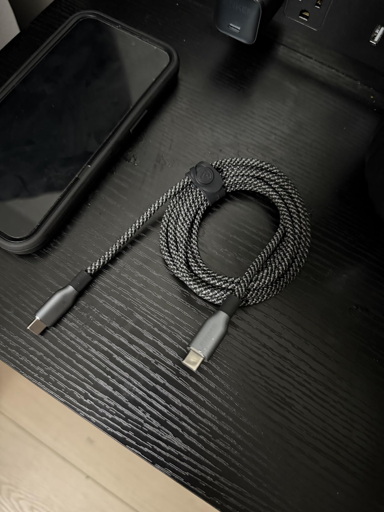 Anker Prime USB C to USB C Cable, 240W Fast Charging Cord, Upcycled-Braided Nylon with 100-Year Bend Durability for iPhone 17 Series, MacBook, Galaxy S24(6 FT) customer photo 1