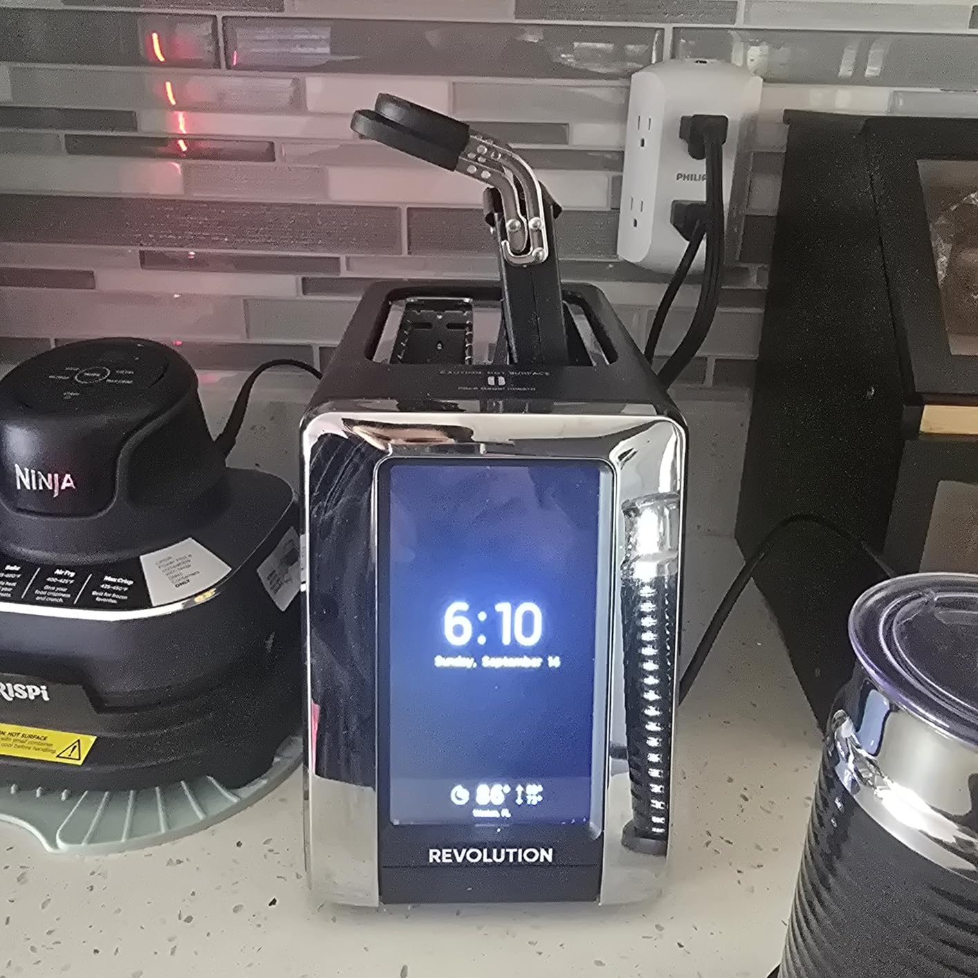 Revolution R180 Connect Touchscreen Smart Toaster with High-Speed InstaGLO Technology – Choose from 6 Bread Types, 7 Browning Levels, & Toastie Press Mode (Stainless Steel, 2-Slice) - Customer Photo 1