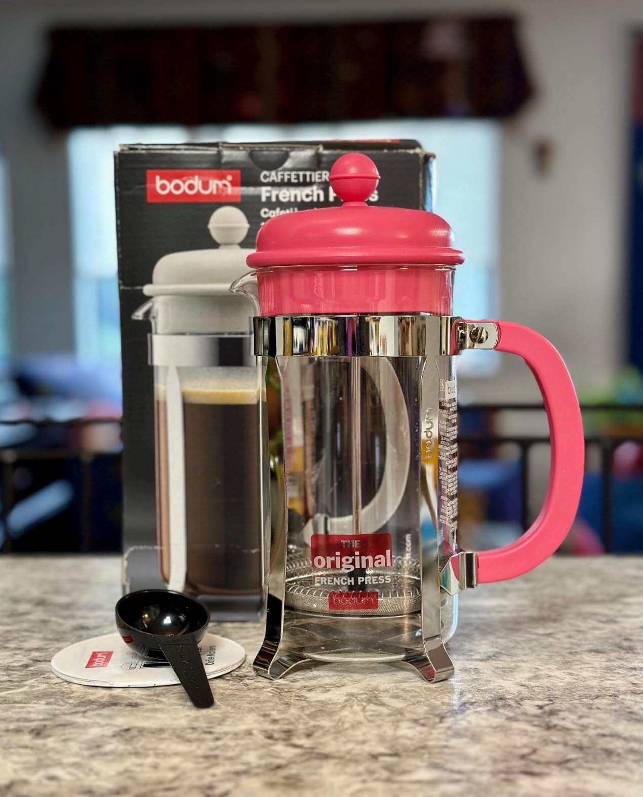Bodum 34oz Caffettiera French Press Coffee Maker with Reusable Stainless Steel Filter, BPA-Free Plastic Carafe, Apple Green Customer Review Bodum 34oz Caffettiera French Press Coffee Maker with Reusable Stainless Steel Filter, BPA-Free Plastic Carafe, Apple Green - Customer Photo 2