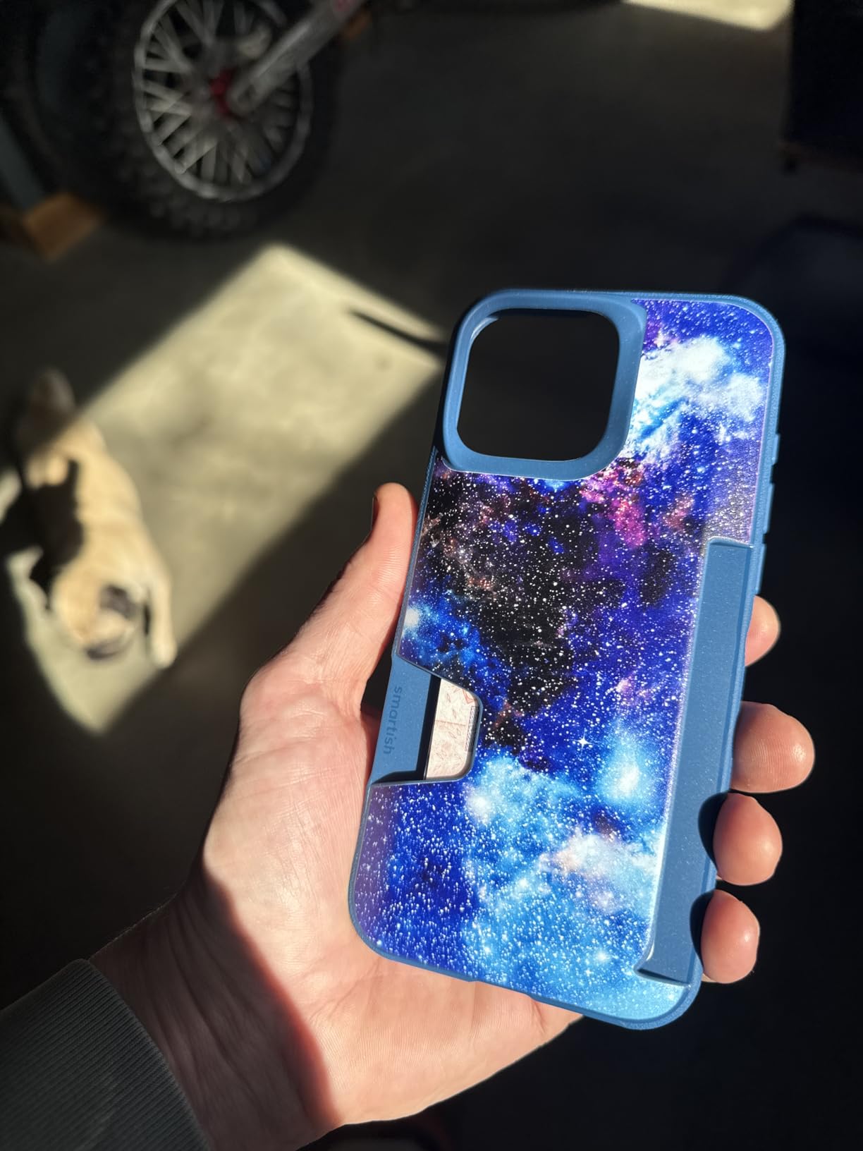 Smartish iPhone 16 Pro Wallet Case - Wallet Slayer Vol. 1 [Slim + Protective] Credit Card Holder - Drop Tested Hidden Flip Card Slot Cover Compatible with Apple iPhone 16 Pro - Black Tie Affair - Customer Photo 1