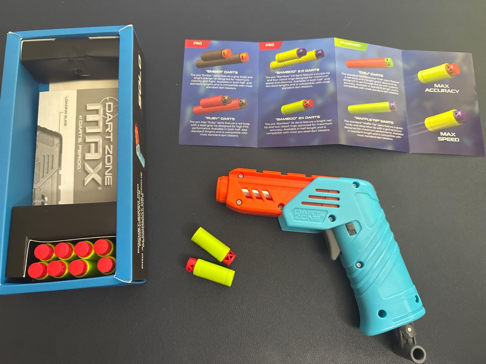 Dart Zone Max Solo Pro Foam Dart Blaster Pistol – 120 FPS Single-Shot Foam Dart Blaster for Adults – Mini Foam Blaster for Ages 14+ with 1 Dart Capacity, Quick Fold Action & 10 Darts – 120 ft Range Customer Review Dart Zone Max Solo Pro Foam Dart Blaster Pistol – 120 FPS Single-Shot Foam Dart Blaster for Adults – Mini Foam Blaster for Ages 14+ with 1 Dart Capacity, Quick Fold Action & 10 Darts – 120 ft Range - Customer Photo 2