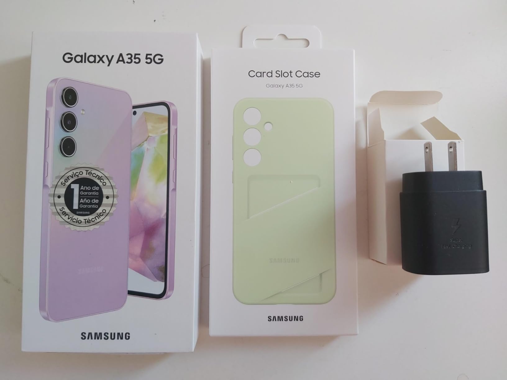 SAMSUNG Galaxy A35 5G A Series Cell Phone, 128GB Unlocked Android Smartphone, AMOLED Display, Advanced Triple Camera System, Expandable Storage, Rugged Design, US Version, 2024, Awesome Navy (Renewed) customer photo 1