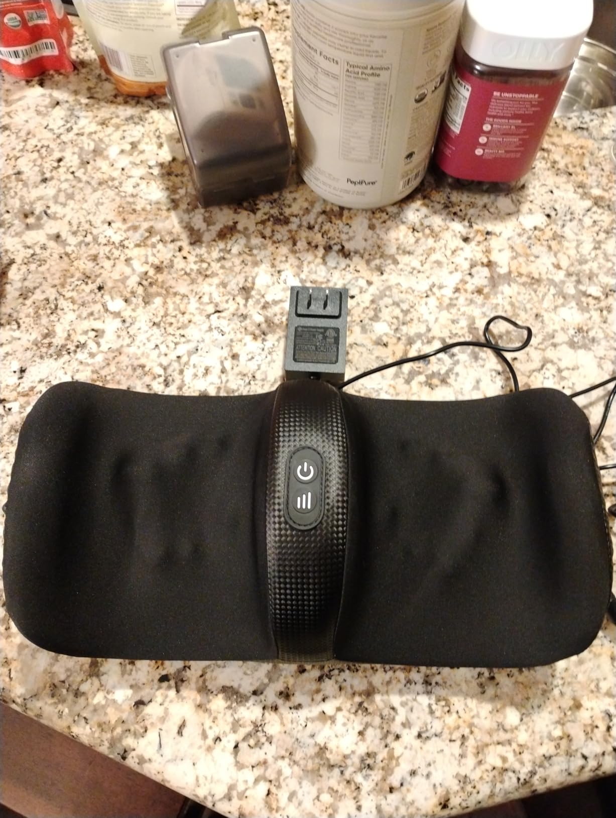 Nekteck Foot Massager with Heat & Foot Roller, Shiatsu Calf Leg Massager for Circulation and Neuropathy Pain Relief for Feet Care Home Office Gadgets Relaxing Massage Tools Gifts for Women Men Mom Dad Customer Review Nekteck Foot Massager with Heat & Foot Roller, Shiatsu Calf Leg Massager for Circulation and Neuropathy Pain Relief for Feet Care Home Office Gadgets Relaxing Massage Tools Gifts for Women Men Mom Dad - Customer Photo 1