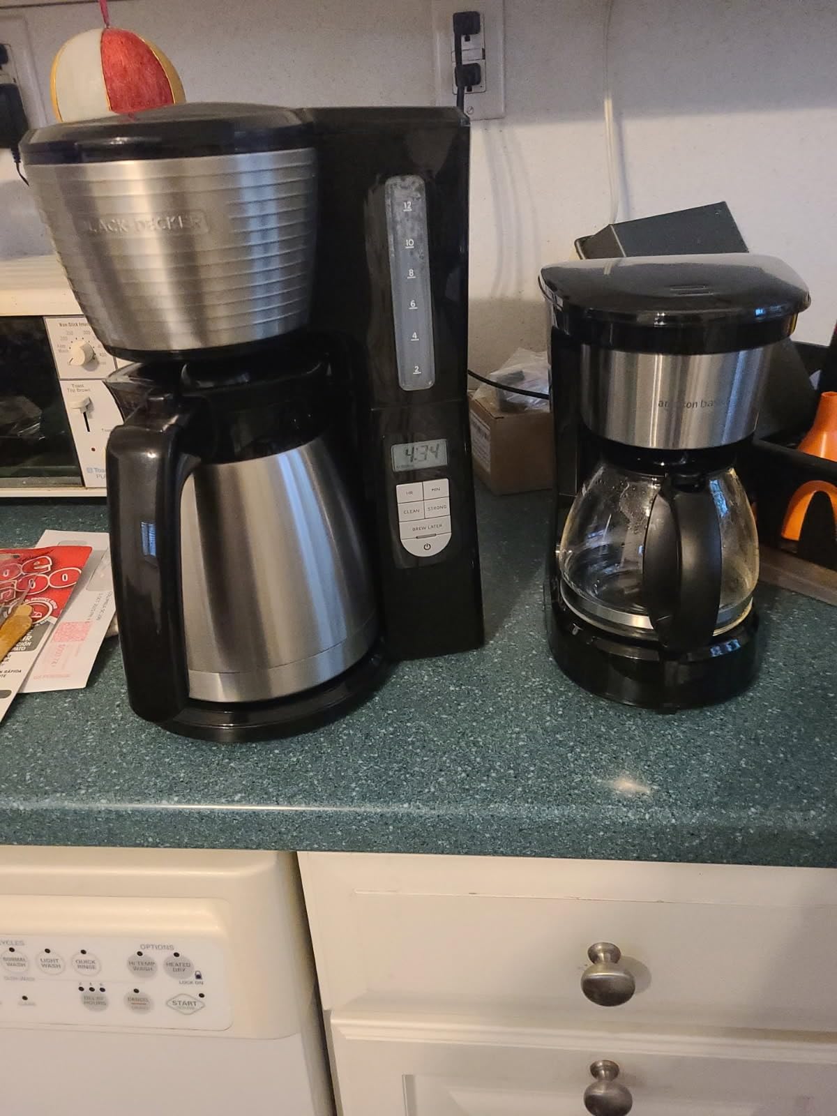Amazon Basics 5 Cup Drip Coffee Maker, Coffee Machine with Glass Coffee Pot (0.8 Qt), Auto Shut-off, Auto Pause, Removable Filter Basket, Matte Black Customer Review Amazon Basics 5 Cup Drip Coffee Maker, Coffee Machine with Glass Coffee Pot (0.8 Qt), Auto Shut-off, Auto Pause, Removable Filter Basket, Matte Black - Customer Photo 1