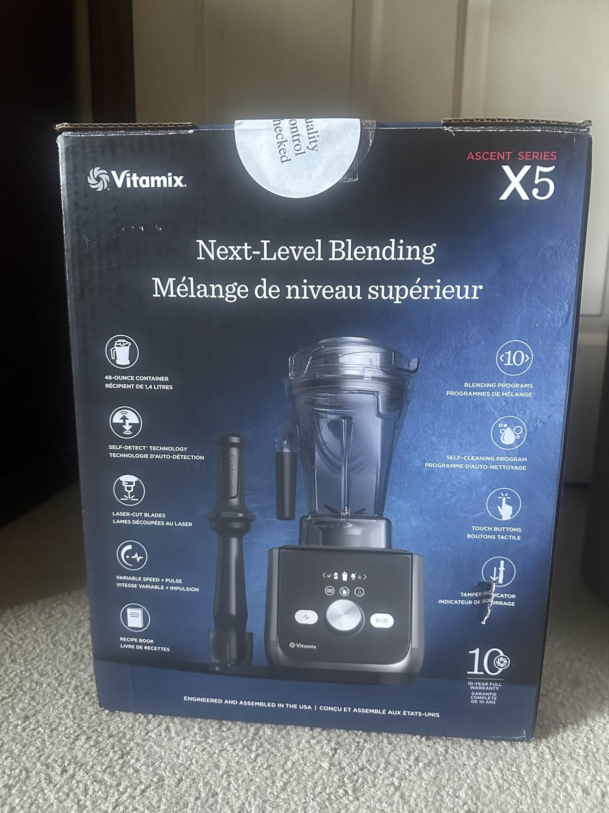 Vitamix Ascent X5 Blender with 10 Blending Programs, 48 Oz Container, Brushed Stainless customer photo 2
