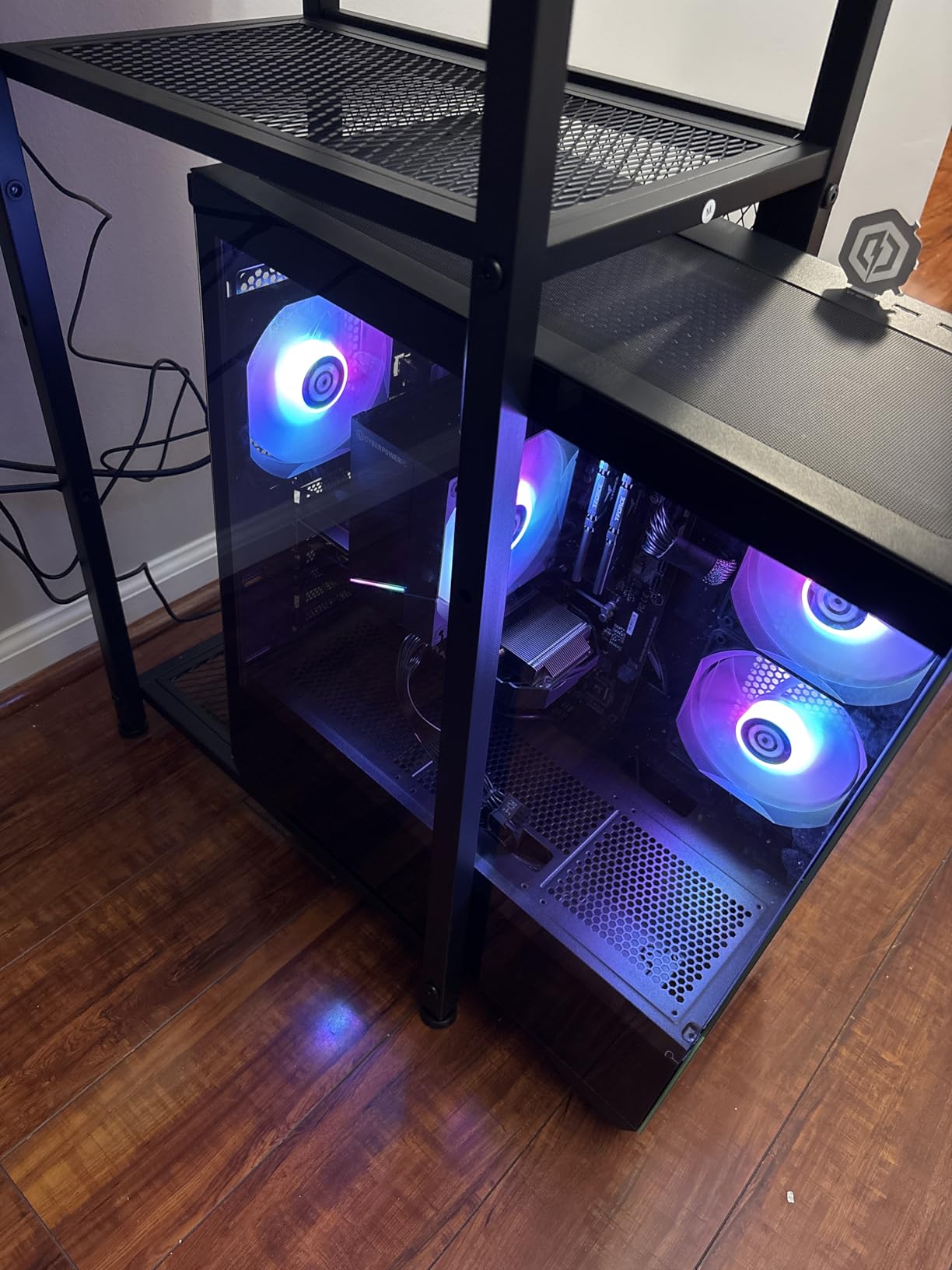 CYBERPOWERPC Gamer Master Gaming PC, AMD Ryzen 5 5500 3.6GHz, Radeon RX 6400 4GB, 16GB DDR4, 500GB PCIe Gen4 SSD, WiFi Ready & Windows 11 Home customer photo 2