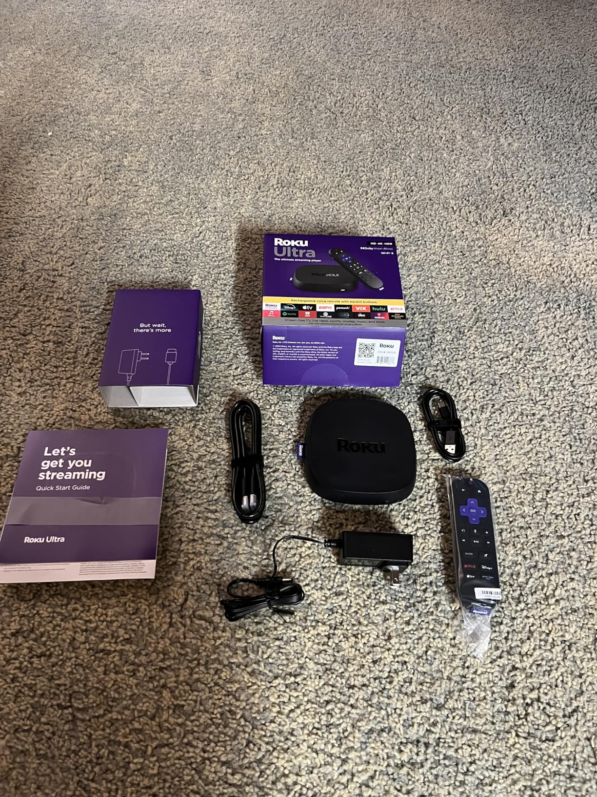 Roku Ultra - Ultimate Streaming Player - 4K Streaming Device for TV with HDR10+, Dolby Vision & Atmos - Bluetooth & Wi-Fi 6- Rechargeable Voice Remote Pro with Backlit Buttons - Free & Live TV customer photo 1