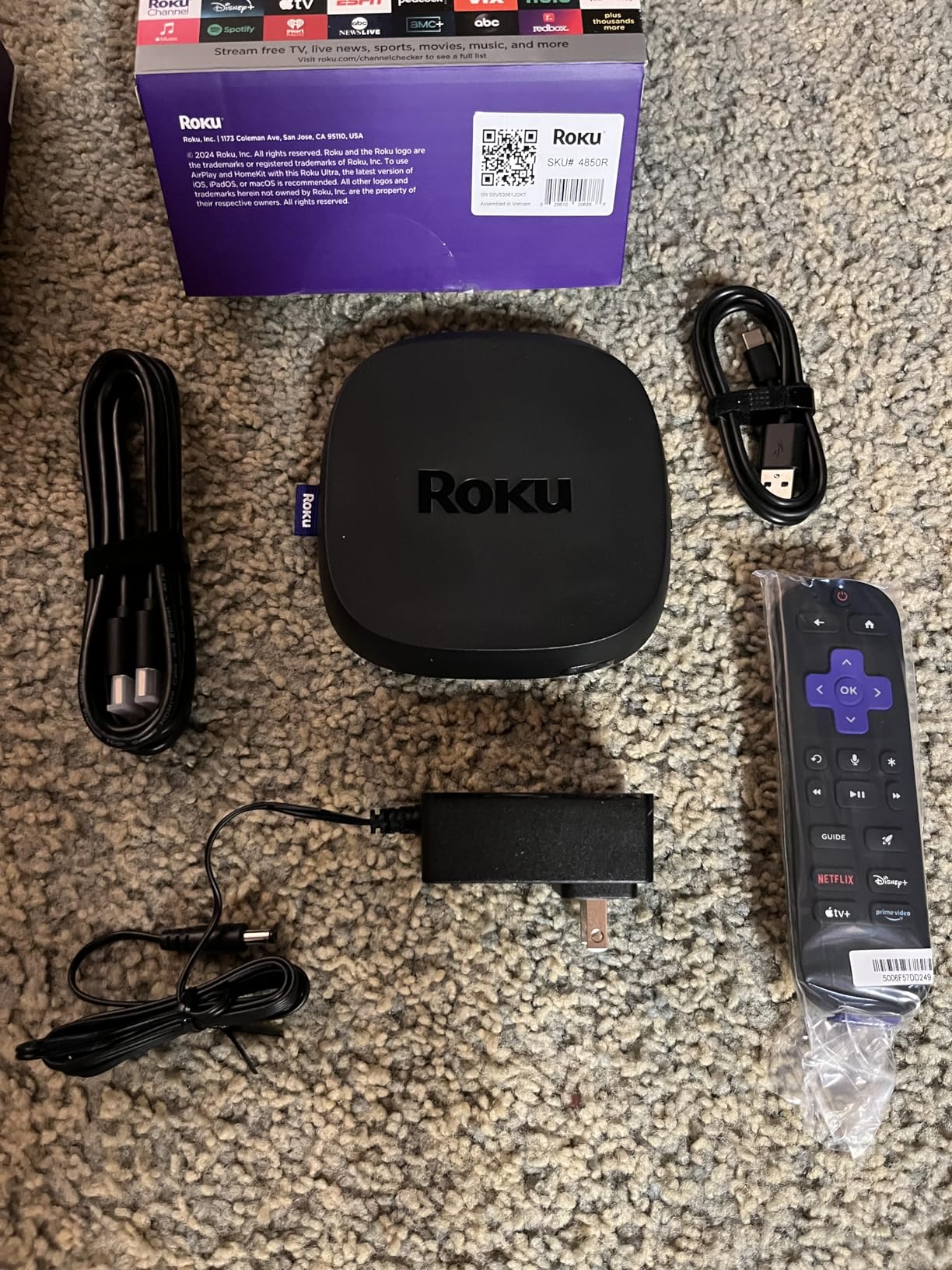 Roku Ultra - Ultimate Streaming Player - 4K Streaming Device for TV with HDR10+, Dolby Vision & Atmos - Bluetooth & Wi-Fi 6- Rechargeable Voice Remote Pro with Backlit Buttons - Free & Live TV customer photo 2