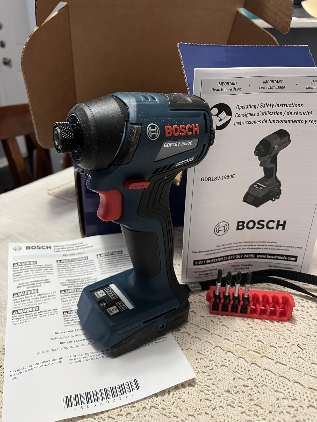Bosch GDR18V-1950CN 18V Brushless Impact Driver (Bare Tool) - Customer Photo 1