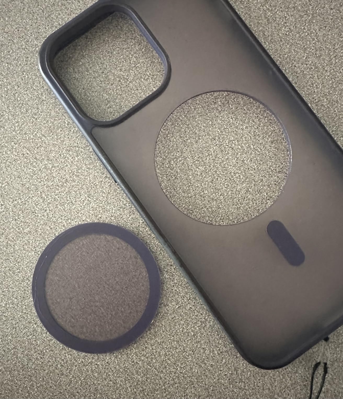 SUPFINE Magnetic for iPhone 15 Case (Compatible with MagSafe) (Military Grade Drop Protection) Translucent Matte Shockproof Phone Cover, Black - Customer Photo 4