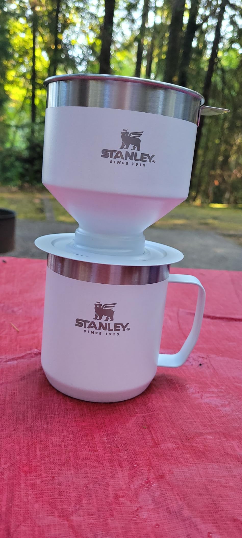 STANLEY Perfect Brew Pour Over Set | 12 oz Camp Mug with Lid Included | Drip Coffee Maker with Reusable Filter | Insulated Stainless Steel | BPA-Free Customer Review STANLEY Perfect Brew Pour Over Set | 12 oz Camp Mug with Lid Included | Drip Coffee Maker with Reusable Filter | Insulated Stainless Steel | BPA-Free - Customer Photo 2