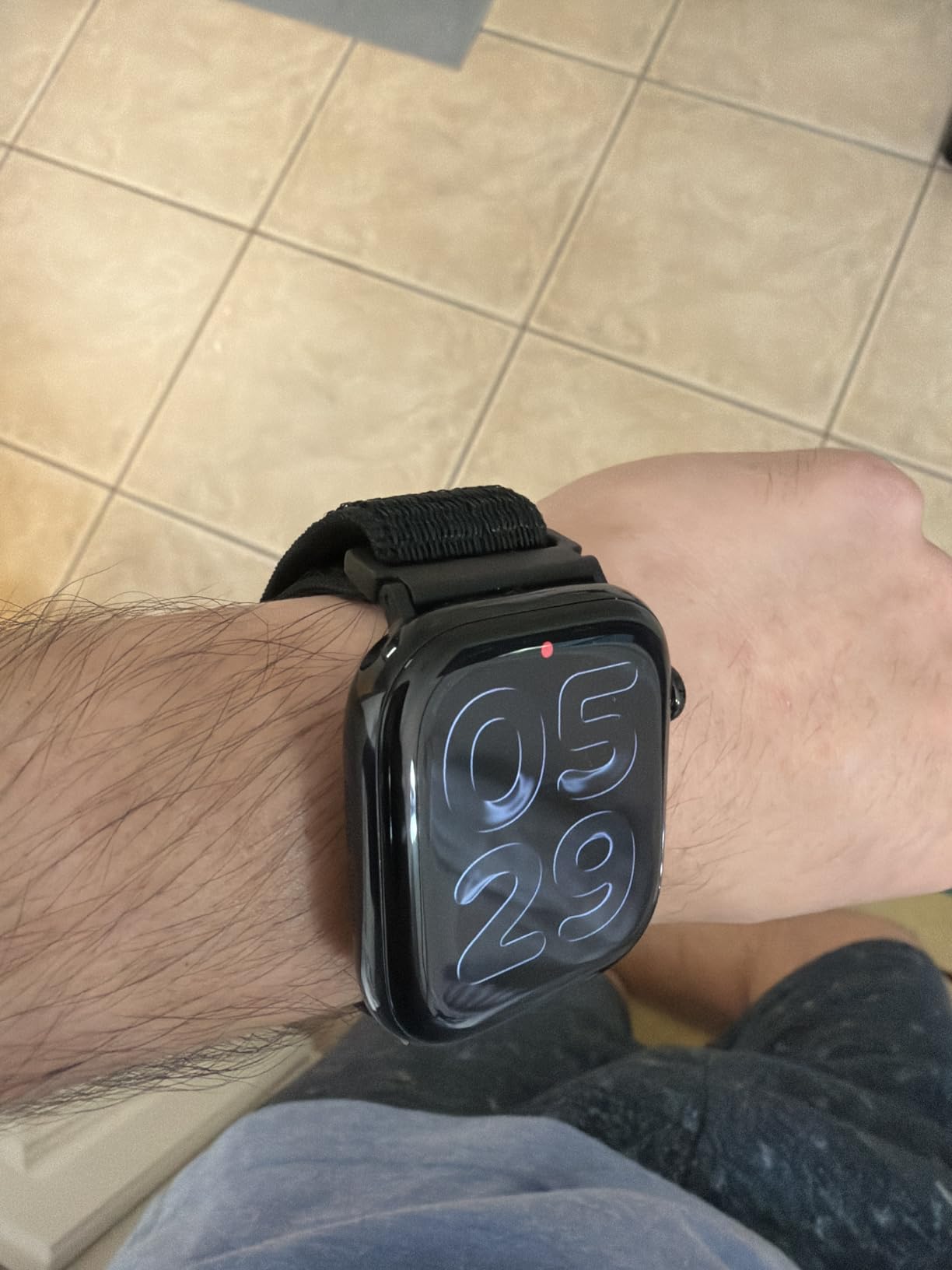Apple Watch Series 10 [GPS + Cellular, 46mm] - Jet Black Aluminum Case with Black Sport Band, M/L (Renewed) customer photo 2
