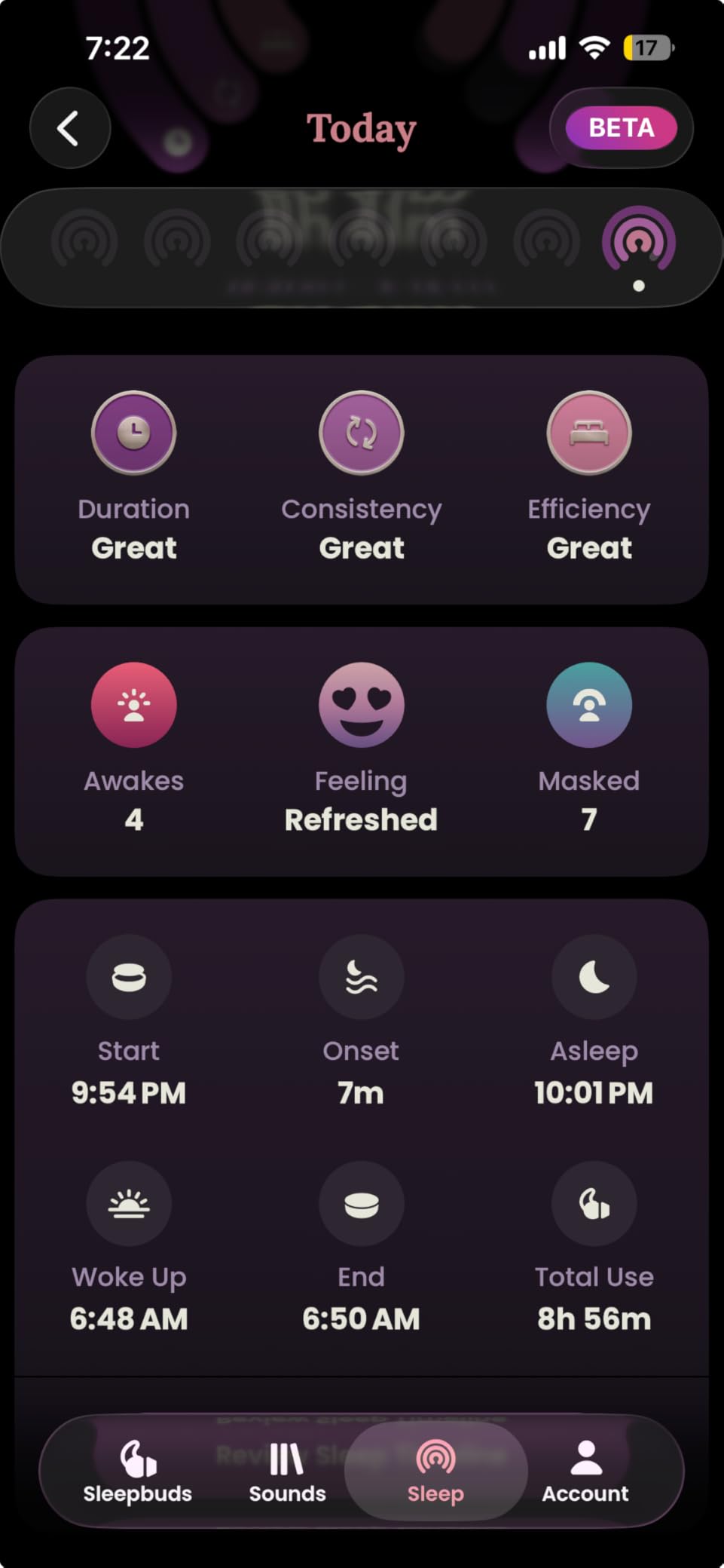Ozlo Sleepbuds - Comfortable Side Sleeper Headphones | Up to 10 Hours of Bluetooth LE Streaming | Science-Backed Sleep Sounds | Snore Blocking Comfortable Earbuds customer photo 1