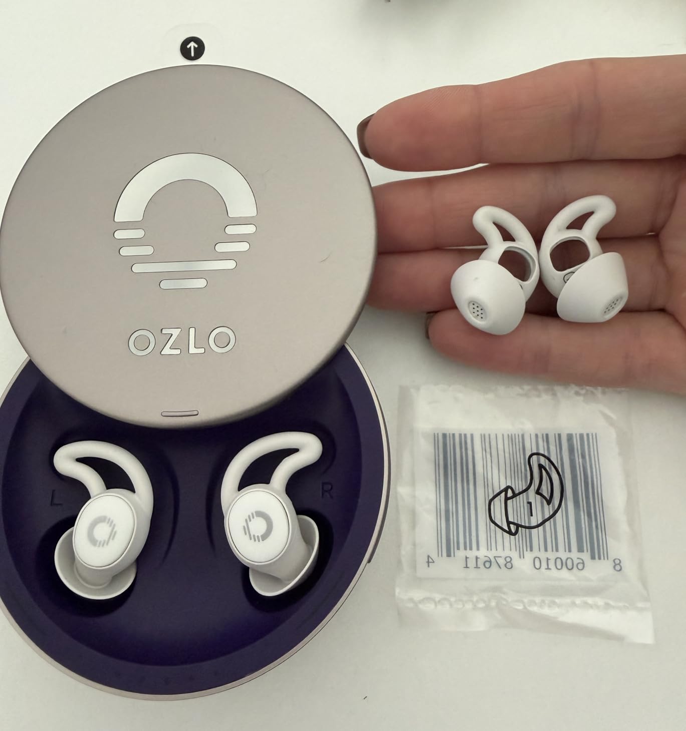 Ozlo Sleepbuds - Comfortable Side Sleeper Headphones | Up to 10 Hours of Bluetooth LE Streaming | Science-Backed Sleep Sounds | Snore Blocking Comfortable Earbuds customer photo 2