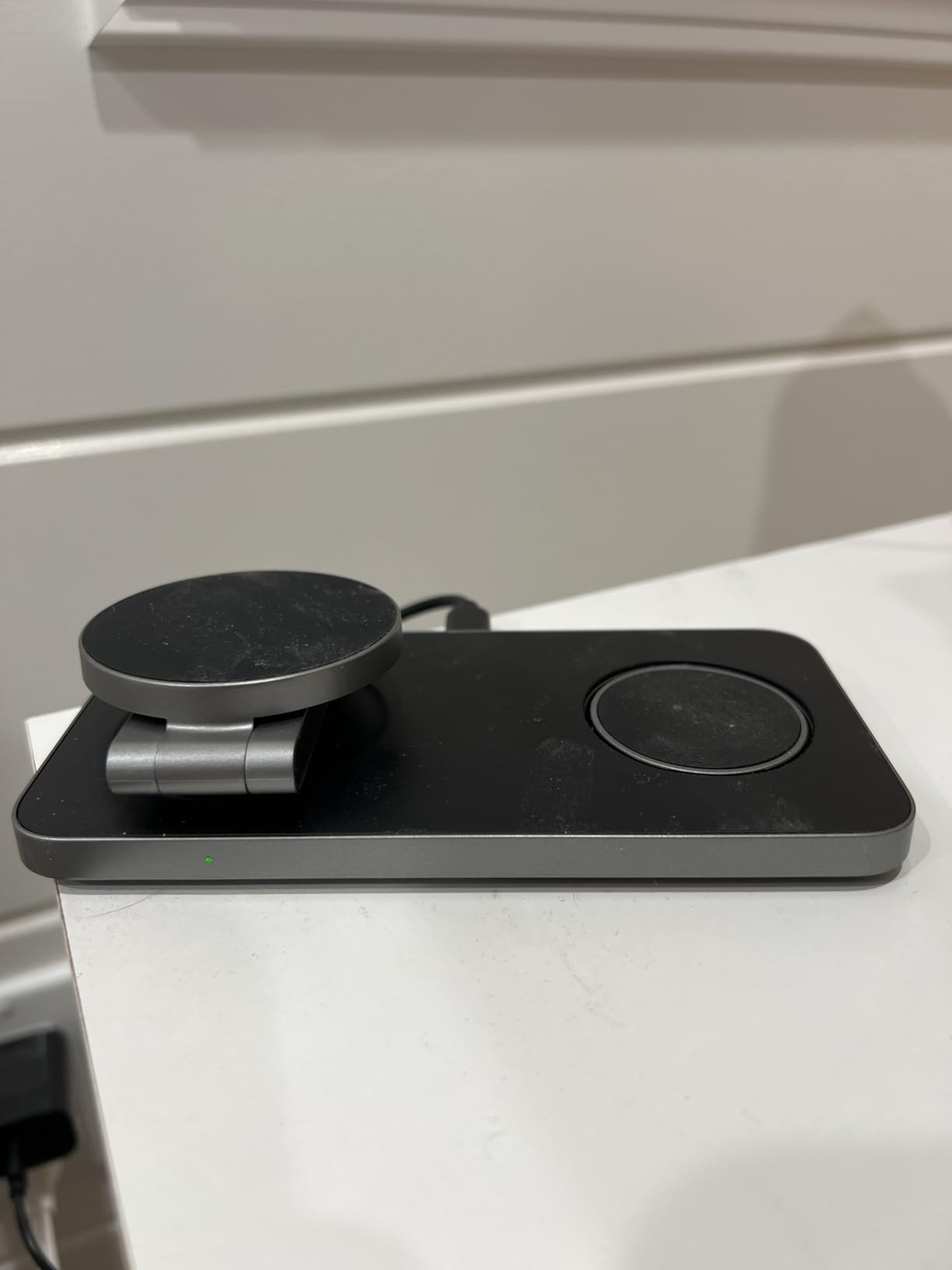 UEQ Foldable 3 in 1 Wireless Charging Station for Apple Magsafe Charger Stand, Fast Magnetic Wireless Charger Station for iPhone 17 Air 16 15 14 13 12 Series, Airpods Pro, Apple Watch Ultra (Pure Black) customer photo 2