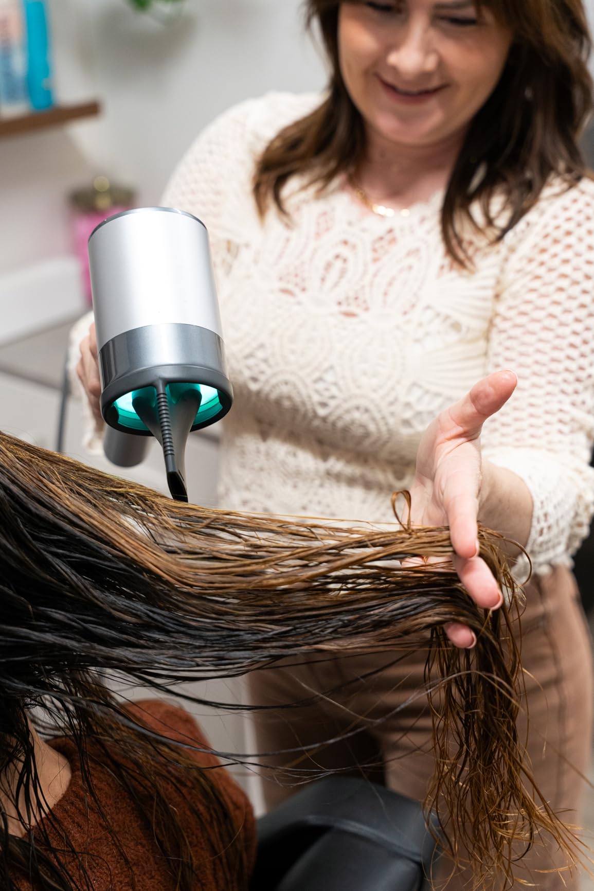 AirLight Pro Hair Dryer - Augmented with Infrared Light, Tested on All Hair Types, Fast Drying Without Damage Customer Review AirLight Pro Hair Dryer - Augmented with Infrared Light, Tested on All Hair Types, Fast Drying Without Damage - Customer Photo 1