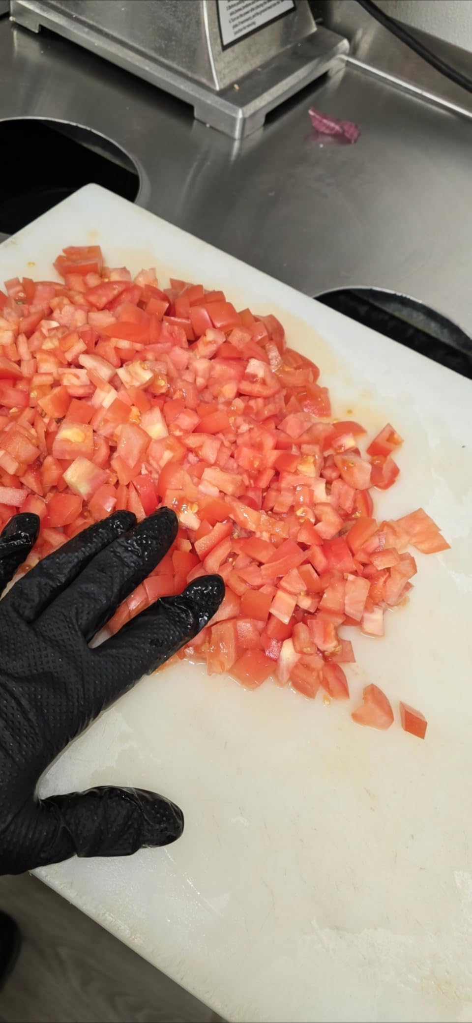 TitanFlex Heavy Duty Black Industrial Nitrile Gloves with Raised Diamond Texture, Latex Free (6mil/8mil) - Customer Photo 1