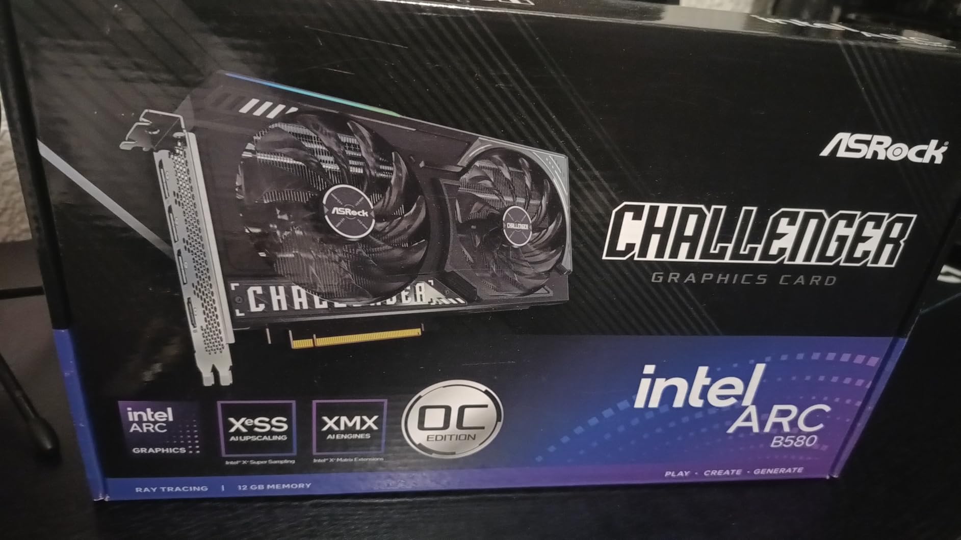ASRock Intel Arc B580 Steel Legend 12GB OC Graphics Card - 2800 MHz GPU Clock, Triple Fan Cooling customer photo 2