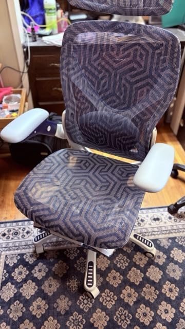 ELABEST X100 Ergonomic Mesh Office Chair with Footrest, Big and Tall Hone Desk Chair with 5D Flip-Up Arms, Adjustable 3D Lumbar Support,Gaming & Executive Computer Chairs - Customer Photo 4