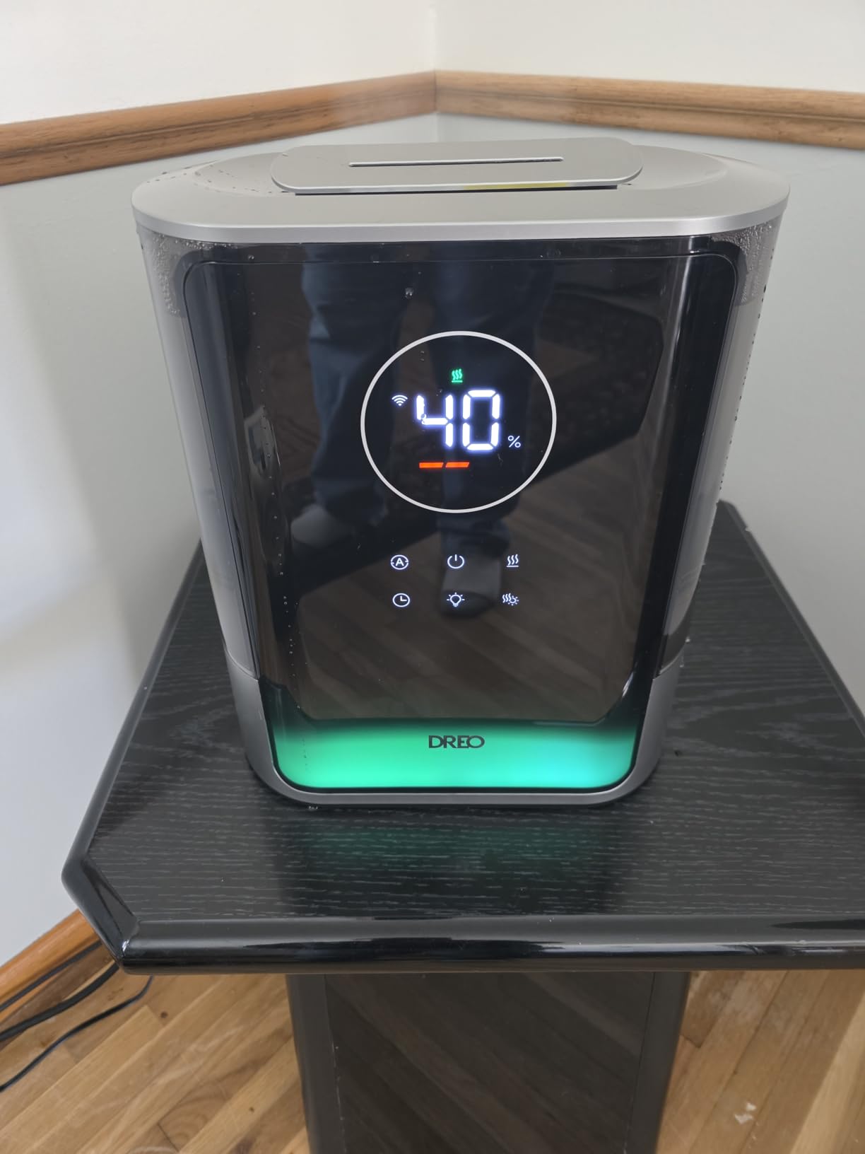 DREO 8L Smart Humidifier Large Room 600ft², HM717S, 80H Runtime Supersized Warm and Cool Mist Humidifiers for Bedroom Baby, 28dB Quiet Air Humidifier for Plants Indoor, Home, Whole House, Silver - Customer Photo 2