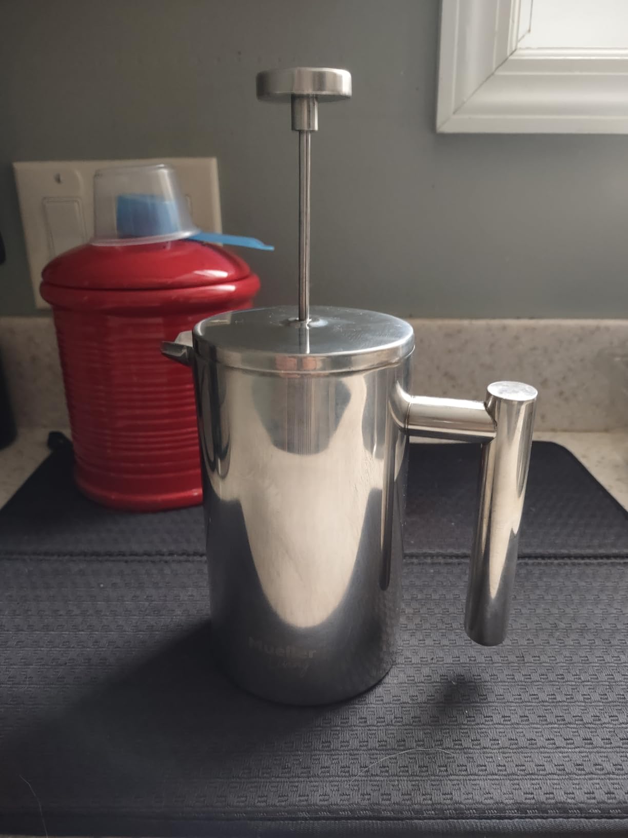 Mueller Rapid Boil Electric Tea Kettle 1.8L – Borosilicate Glass & Stainless Steel – BPA-Free Hot Water Boiler, LED Light, Auto Shut-Off, Boil Dry Protection Fast Water Heater – Kitchen Appliances - Customer Photo 2