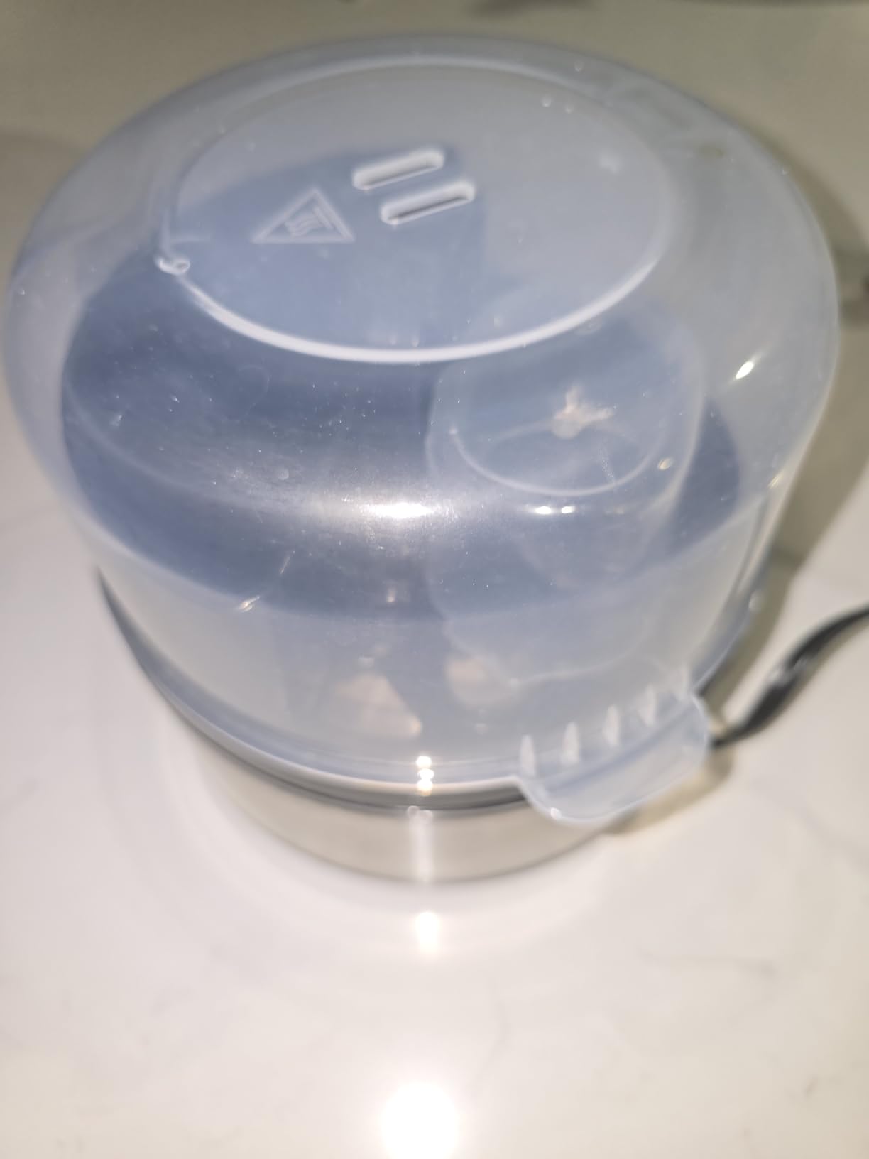Amazon Basics Electric Egg Cooker for Hard-Boiled Eggs, 7-Egg Capacity, BPA Free, Black - Customer Photo 2