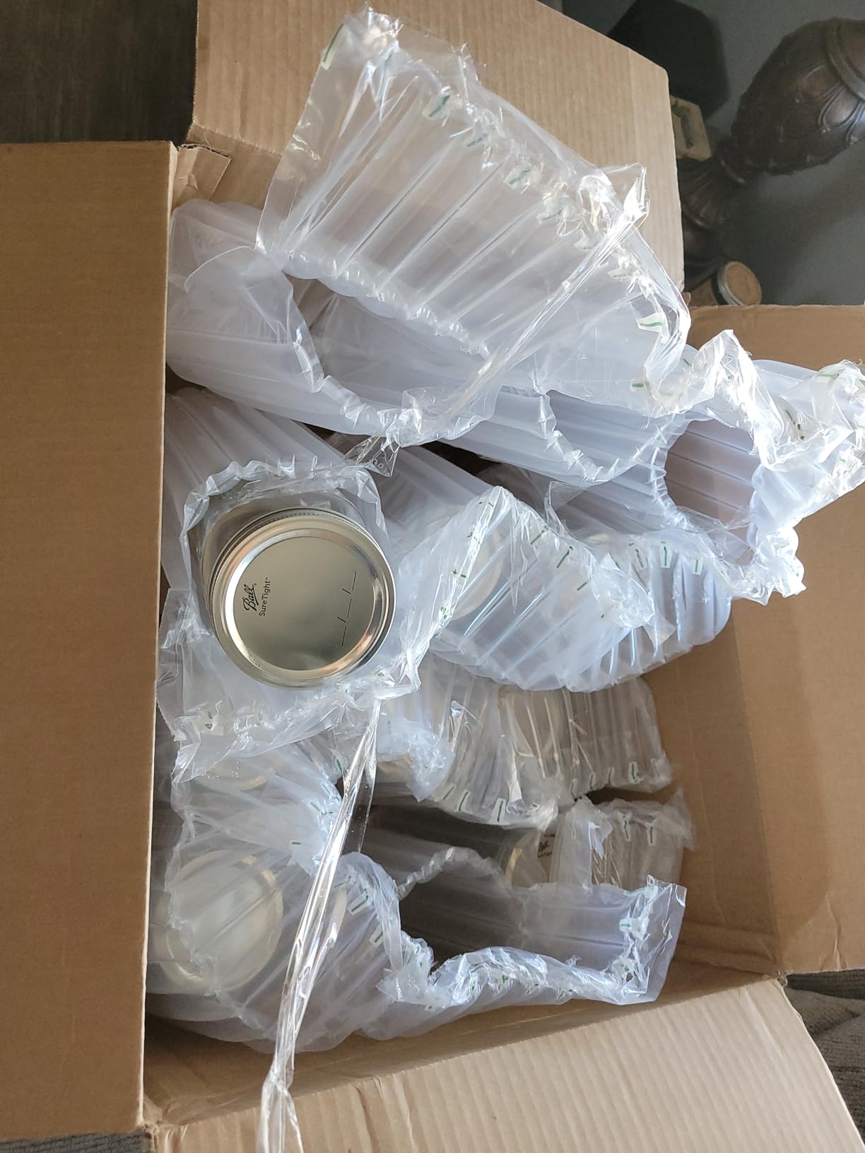 Ball - 32oz Wide Mouth Jars with Lids & Bands 12 Pack Jars, Large Glass Mason Jar for Food Storage with airtight Lid, 0.25 Gallon Glass Jar with Lid and Bands, Set of 12 - Customer Photo 1
