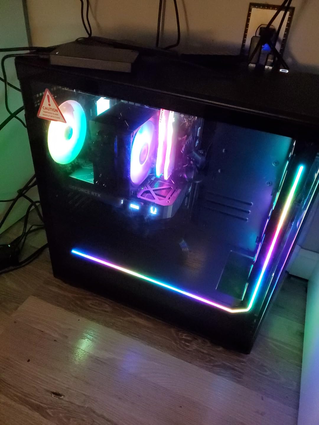 iBUYPOWER Slate MESH Gaming PC Desktop Computer Intel Core i7 14700F CPU, NVIDIA GeForce RTX 5070 12GB GPU, 32GB DDR5 RGB 5200MHz RAM, 1TB NVMe SSD, Windows 11 Home, Keyboard and Mouse customer photo 1