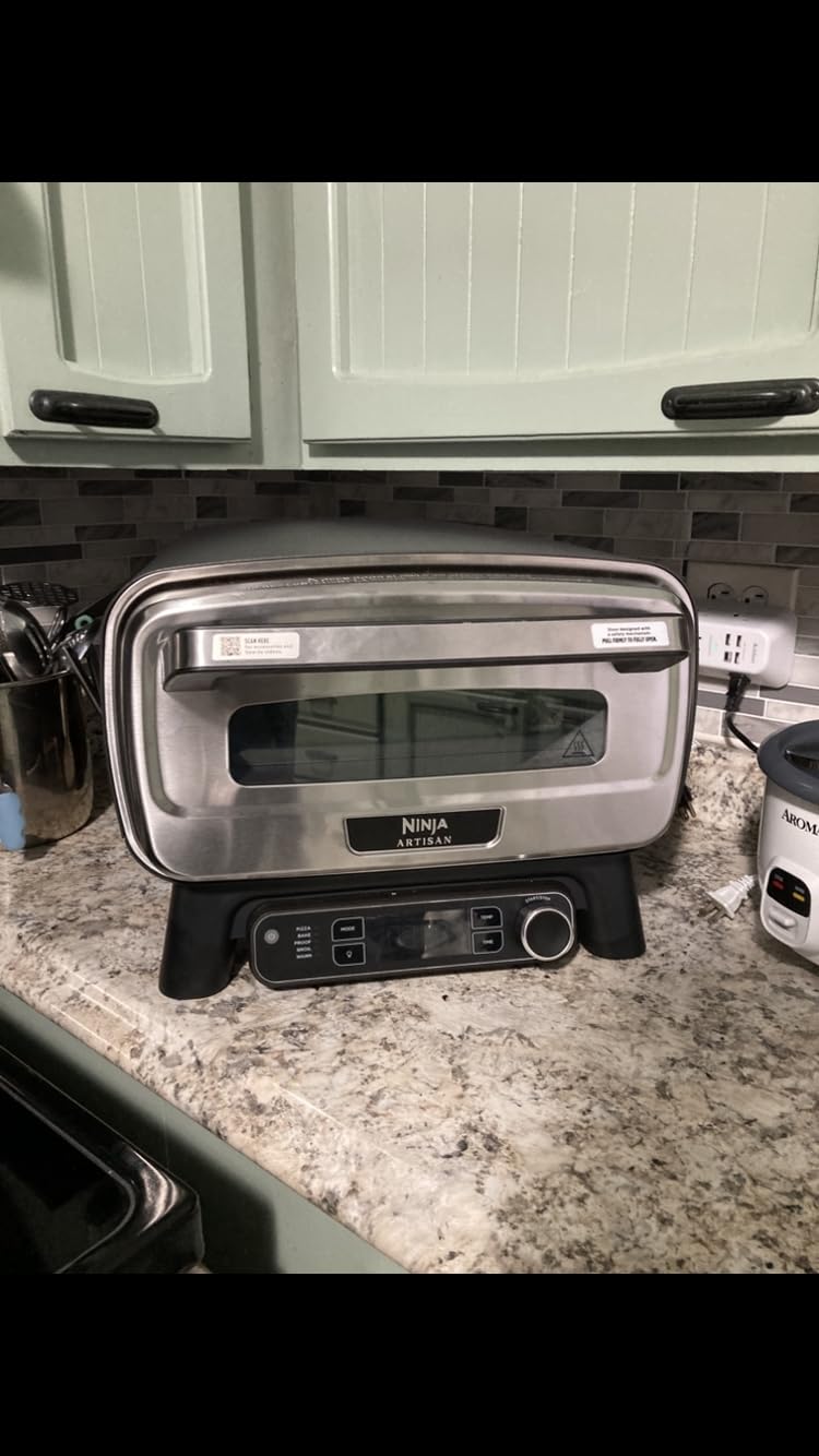 Ninja Artisan Outdoor Pizza Oven, 12-inch, 3-minute Pizza, Neapolitan, Thin Crust, New York Chicago, Custom, 700F Max Temperature, Electric Heat, Bake, Broil, Proof, Warm, MO201 Customer Review Ninja Artisan Outdoor Pizza Oven, 12-inch, 3-minute Pizza, Neapolitan, Thin Crust, New York Chicago, Custom, 700F Max Temperature, Electric Heat, Bake, Broil, Proof, Warm, MO201 - Customer Photo 2