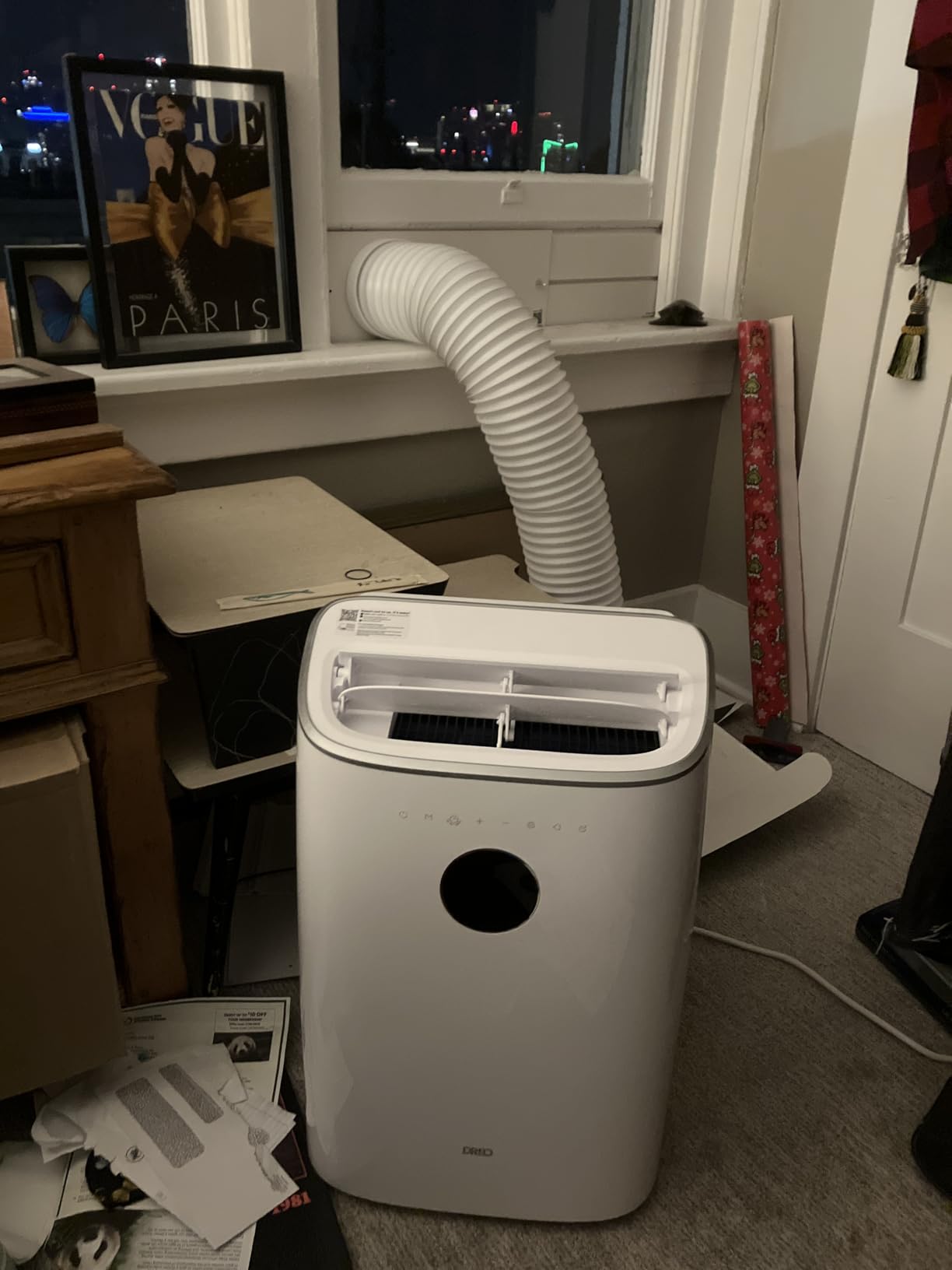 DREO Portable Air Conditioners, 8000 BTU ASHRAE (5000 BTU DOE) Smart AC Unit for Bedroom with Drainage-free Cooling, 45dB Quiet, APP/Voice/Remote, Portable AC for Room Indoors, AC318S - Customer Photo 1