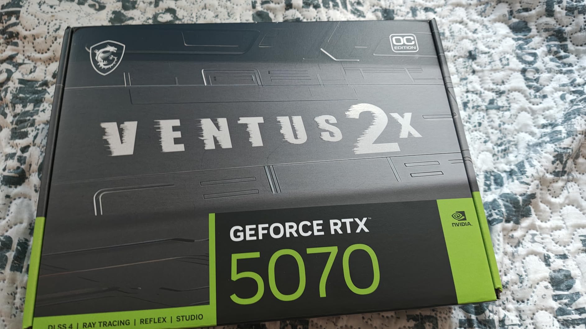 msi Gaming RTX 5070 12G Ventus 2X OC Graphics Card (12GB GDDR7, 192-bit, Extreme Performance: 2557 MHz) customer photo 2