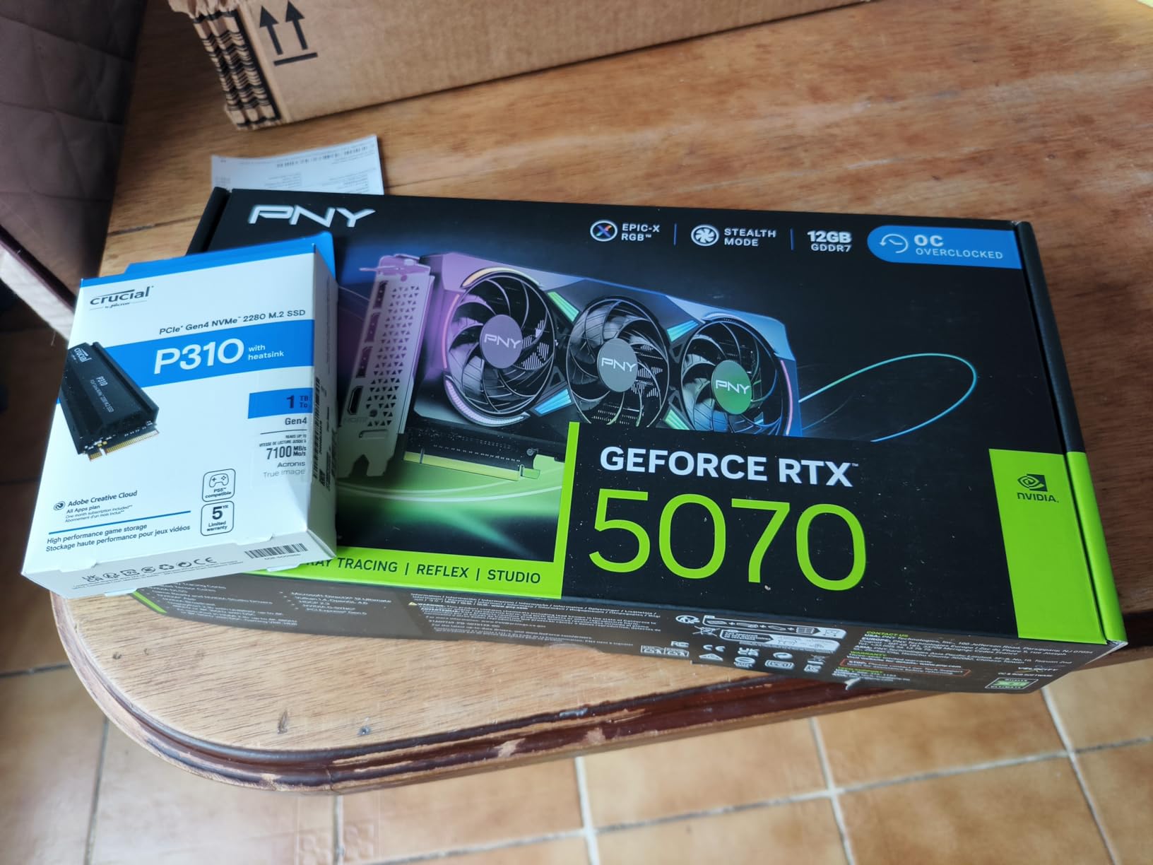 PNY NVIDIA GeForce RTX 5070 Epic-X ARGB OC Triple Fan Graphics Card customer photo 2