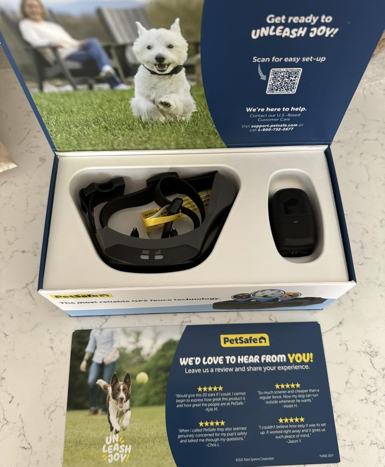 PetSafe Guardian GPS 2.0 Dog Fence + Tracking - Wireless GPS Dog Fence - Real-Time Tracking - Custom Boundaries System - Waterproof Collar - Comfortable Fit - Customer Photo 2