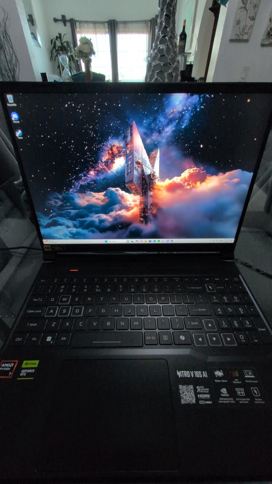 Acer Nitro V 16S AI Gaming Laptop | NVIDIA GeForce RTX 5060 GPU | AMD Ryzen 7 260 Processor | 16