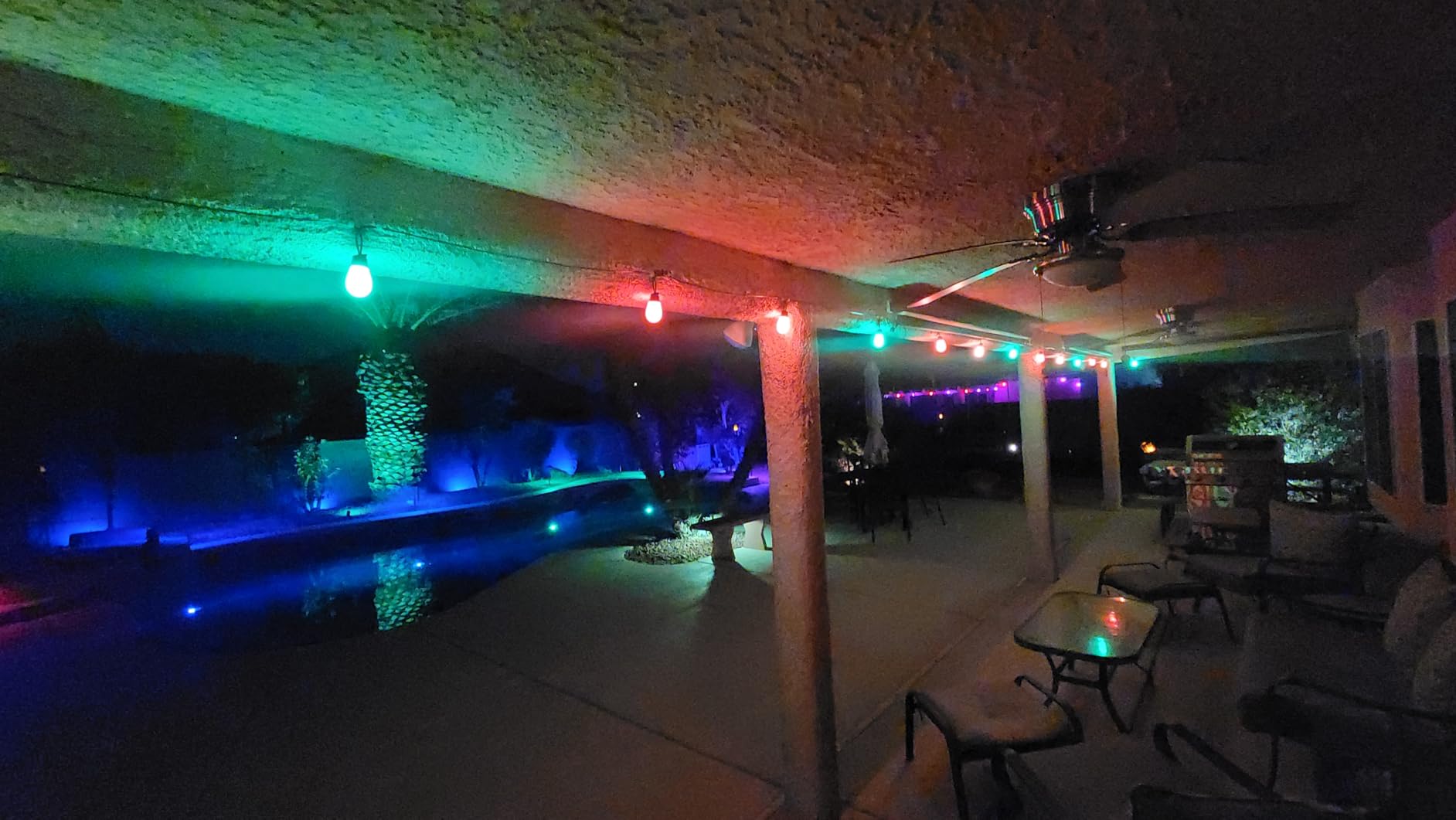Govee S14 Bulb Outdoor String Lights 2, 48ft Smart RGBIC Warm White Patio Lights with 15 LED Bulbs, 111 Scene Modes for Outdoor Decor, Upgraded IP66 Compatible with Alexa, Google, Matter, APP Control - Customer Photo 2