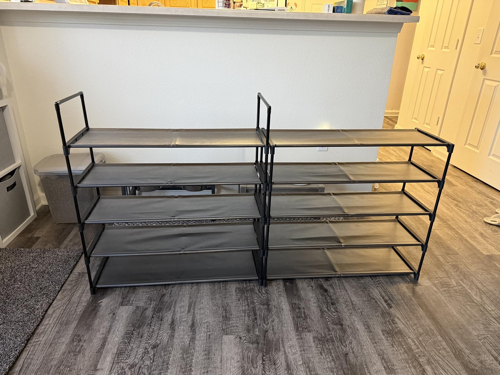 Kitsure Shoe Rack for Closet - 10-Tier Shoe Organizer with Hook Rack, Large-Capacity & Space-Saving Shoe Shelf for Entryway, Bedroom, Living Room,32.2 Kitsure Shoe Rack for Closet - 10-Tier Shoe Organizer with Hook Rack, Large-Capacity & Space-Saving Shoe Shelf for Entryway, Bedroom, Living Room,32.2