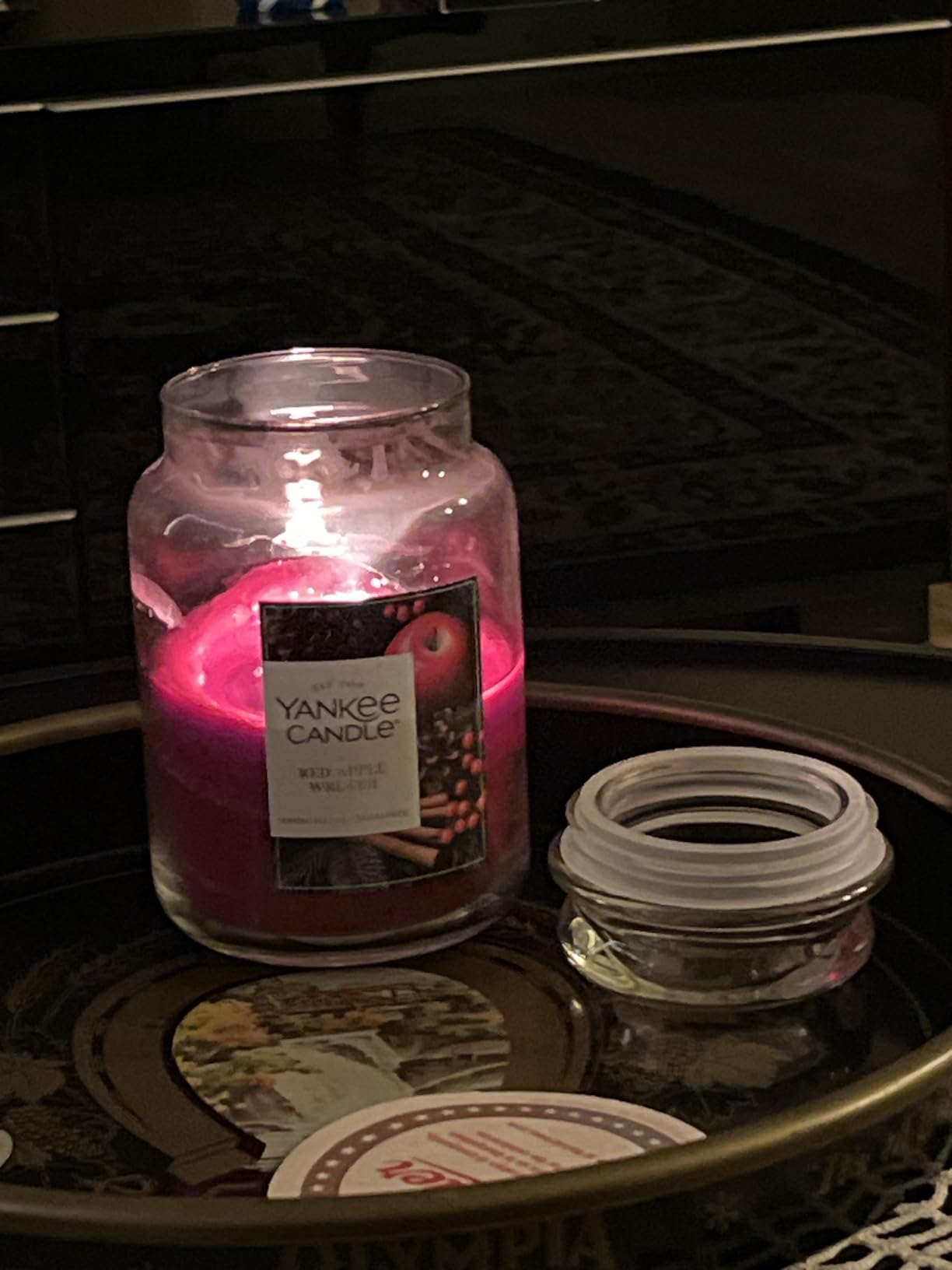 Yankee Candle Balsam & Cedar, Holiday Scented Candle, 22oz Large Jar with up to 150 Hour Burn Time, Giftable Customer Review Yankee Candle Balsam & Cedar, Holiday Scented Candle, 22oz Large Jar with up to 150 Hour Burn Time, Giftable - Customer Photo 1