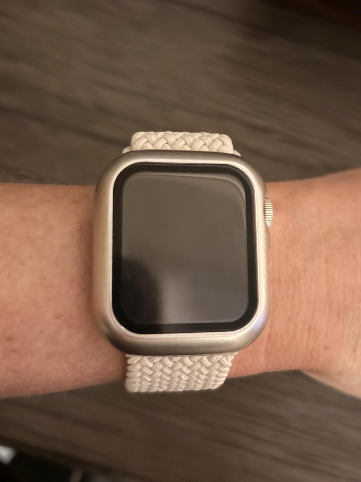 HEARTBOOM Braided Stretchy Band Compatible with Apple Watch Bands, Soft Nylon Solo Loop Magnetic Sport Strap - Customer Photo 2