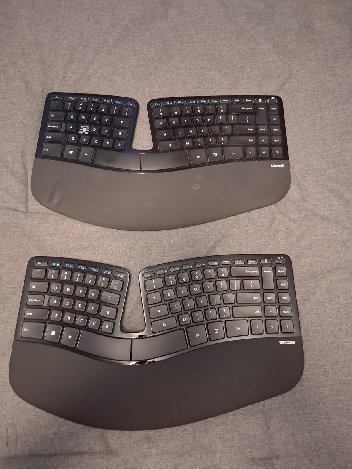Incase Sculpt Ergonomic Keyboard – Designed by Microsoft – Split Keyset Design, Palm Rest, Contoured Layout, One-Touch Windows Button, AES 128-Bit Encryption, Includes Separate Number Pad – Black - Customer Photo 1